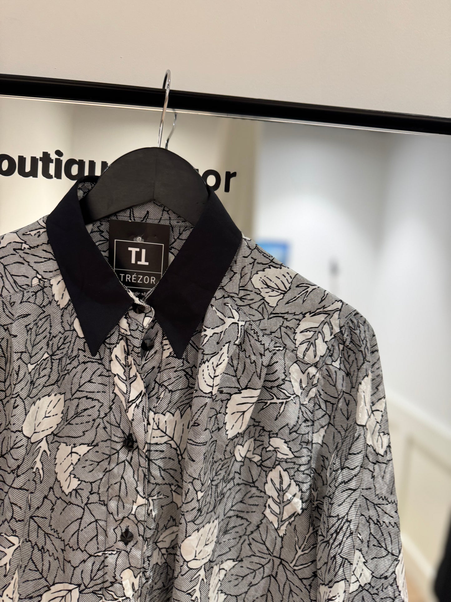 Blouse vintage à motifs M