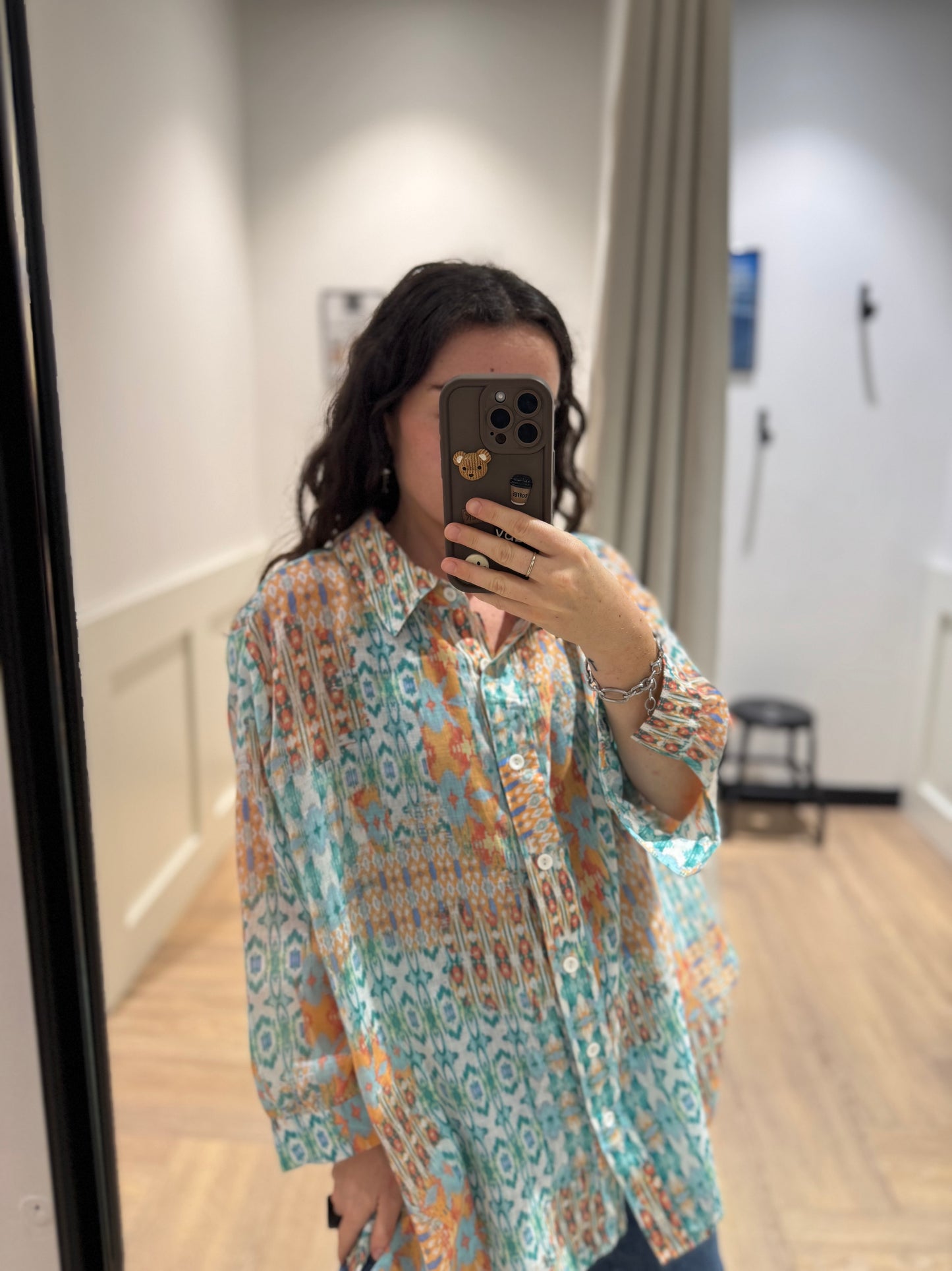 Chemise à motifs XL