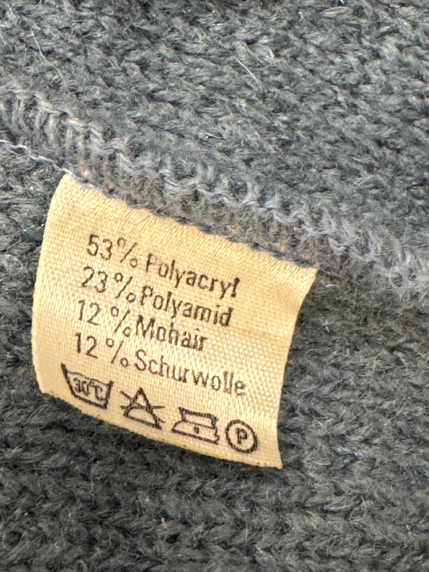 Pull d’hiver vintage à col roulé S