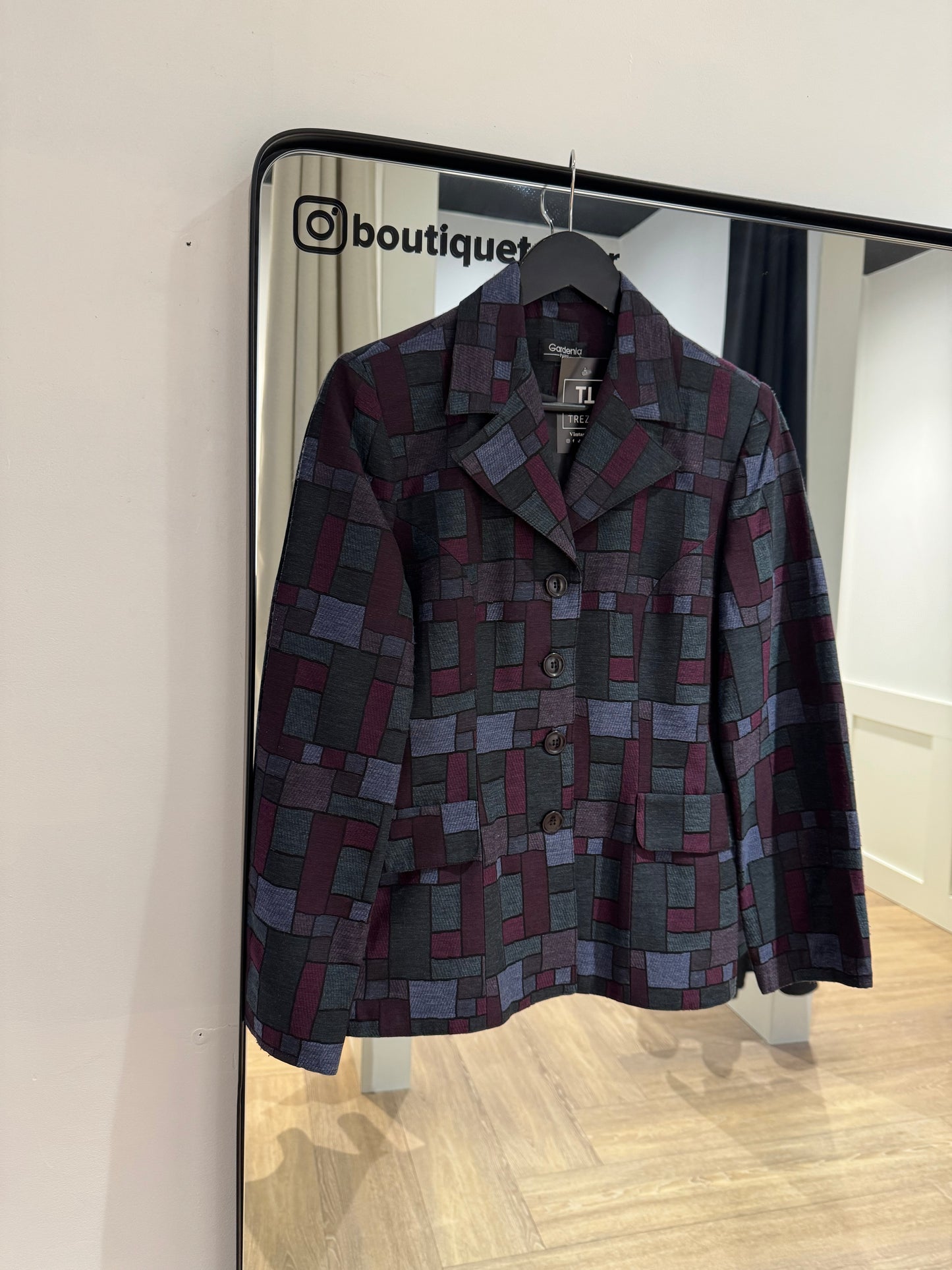 Blazer vintage à motifs S