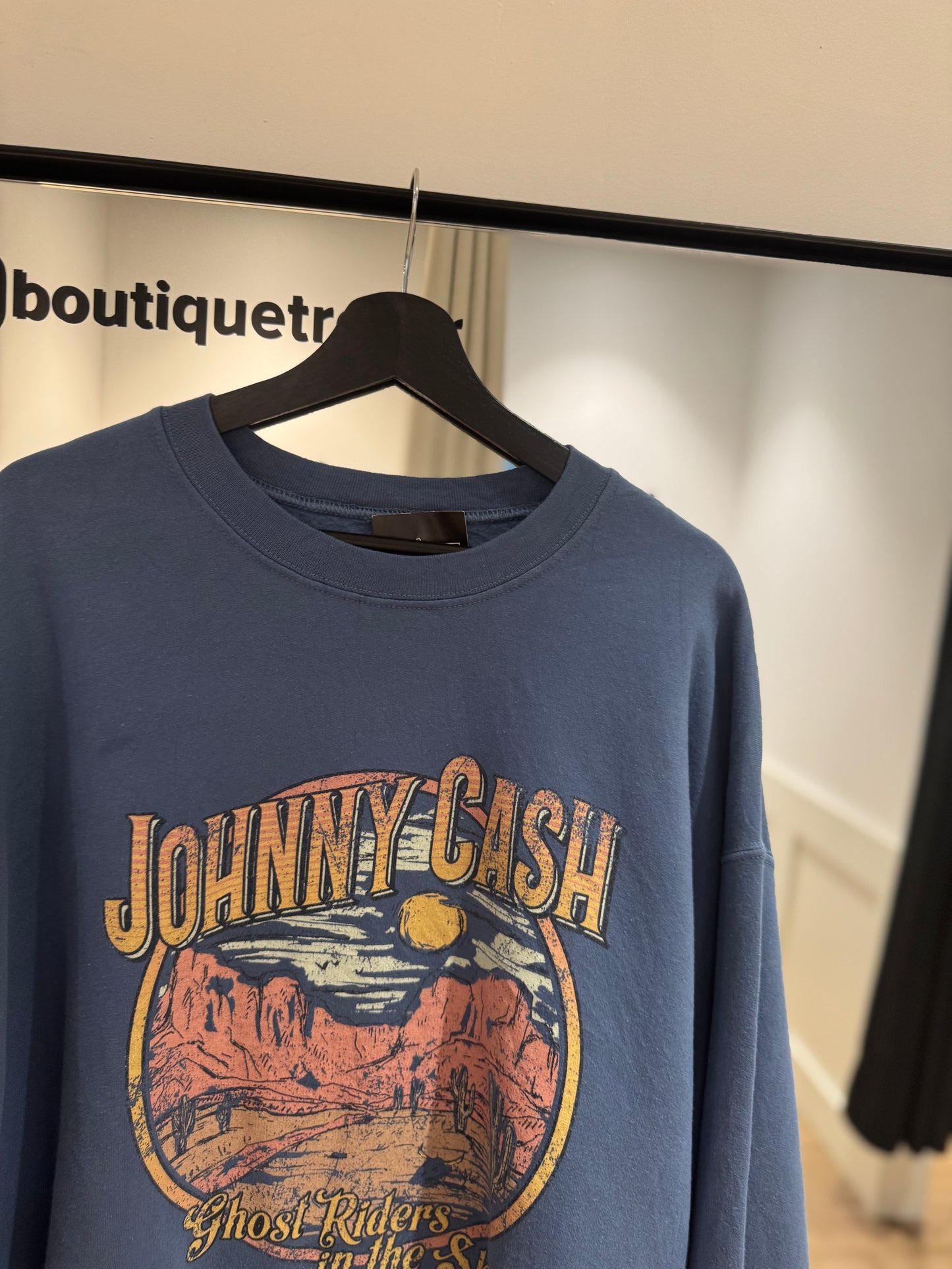 Sweat vintage Johnny Cash XL