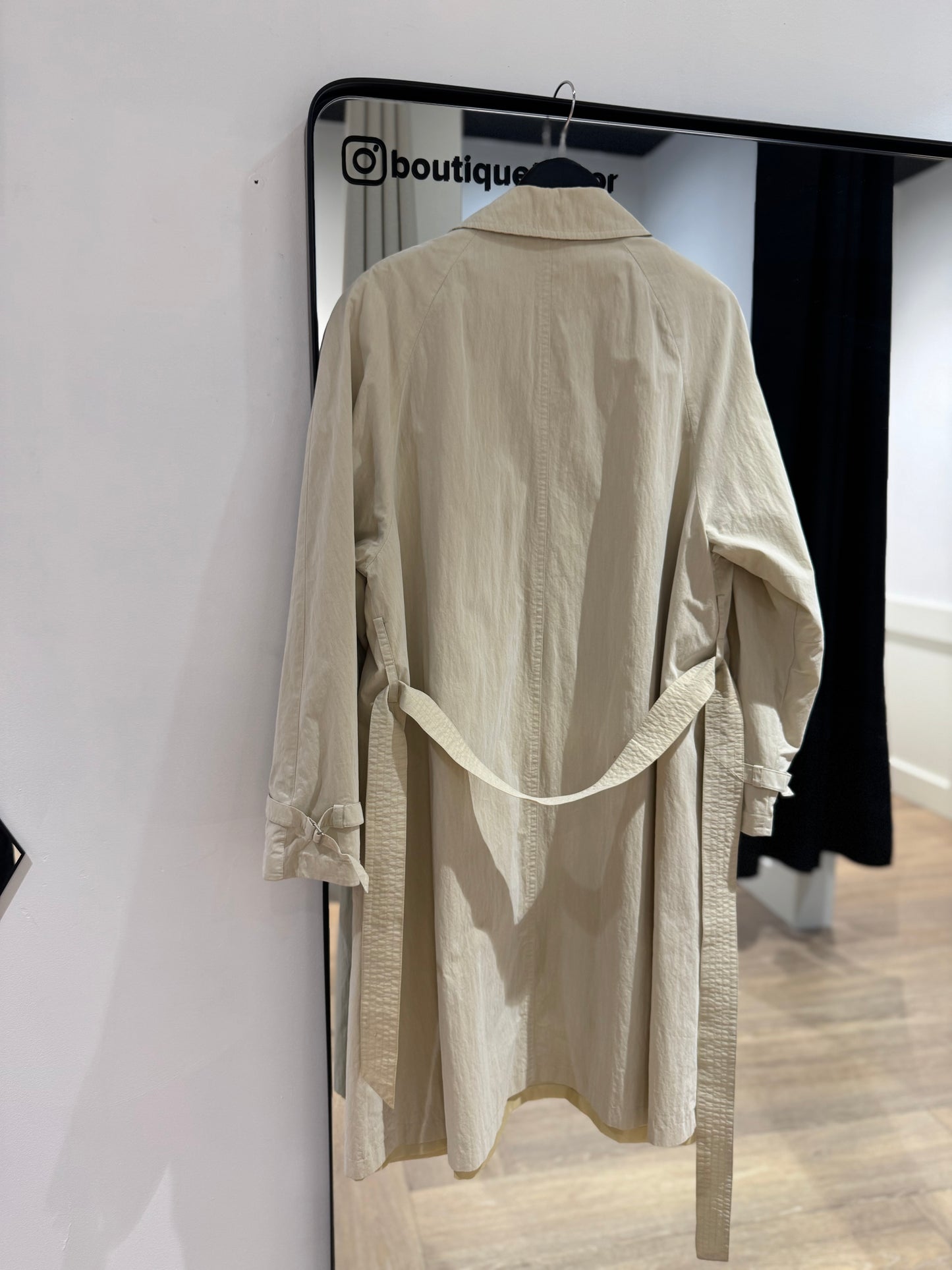 Trench vintage à épaulettes L