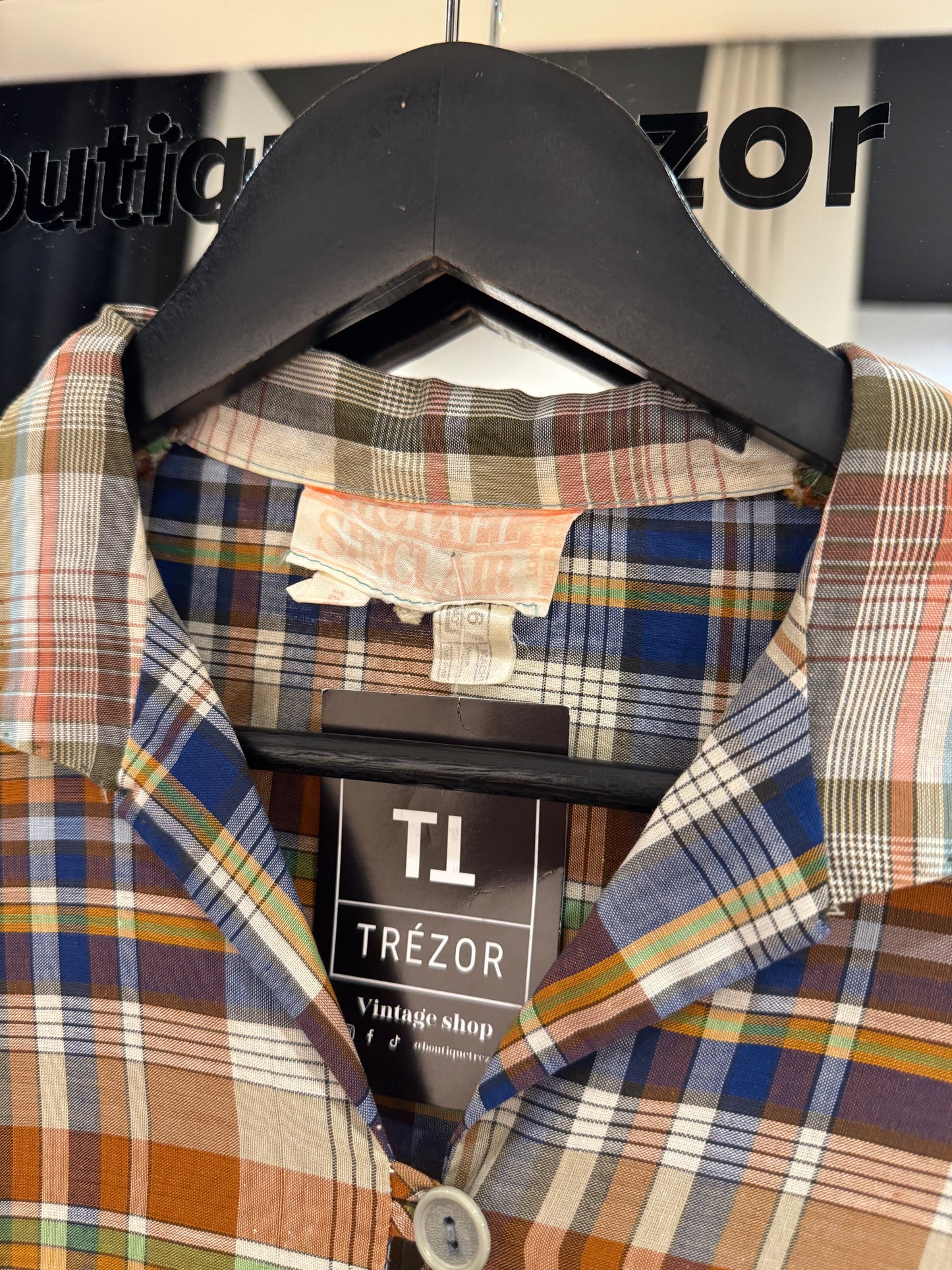 Robe à longue à carreaux XS