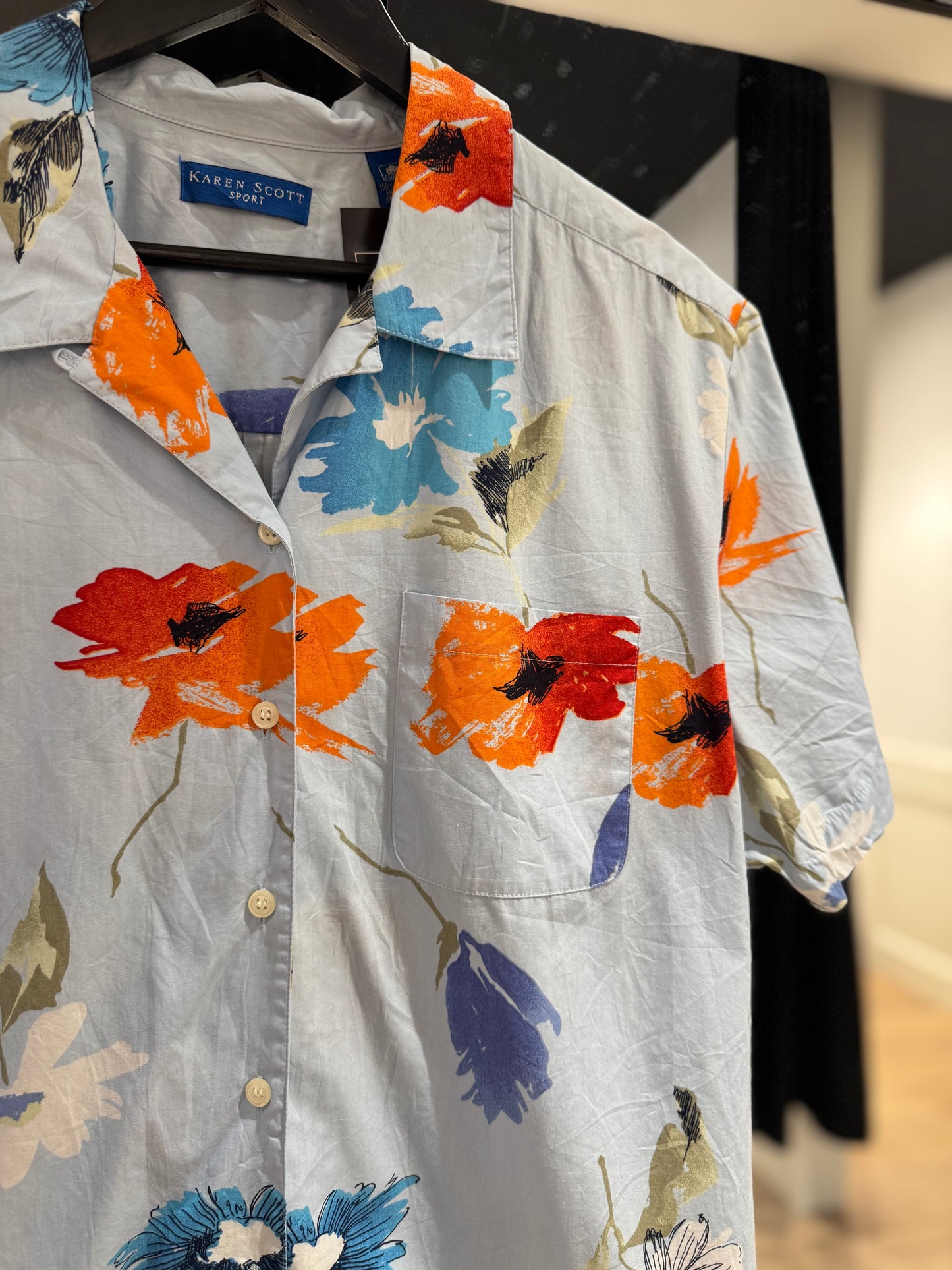 Chemise à fleurs XL