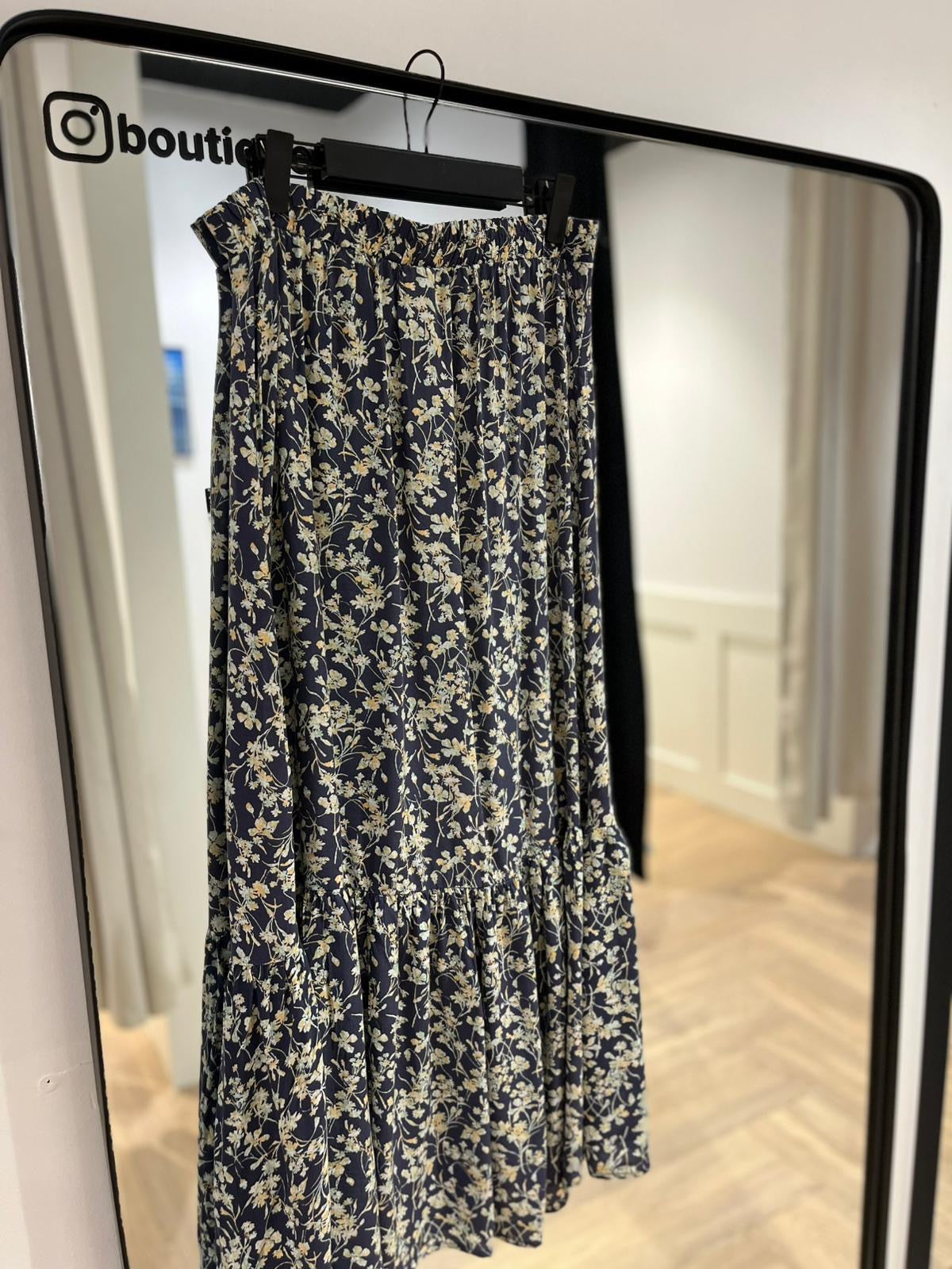 Jupe longue à motifs fleurs 42