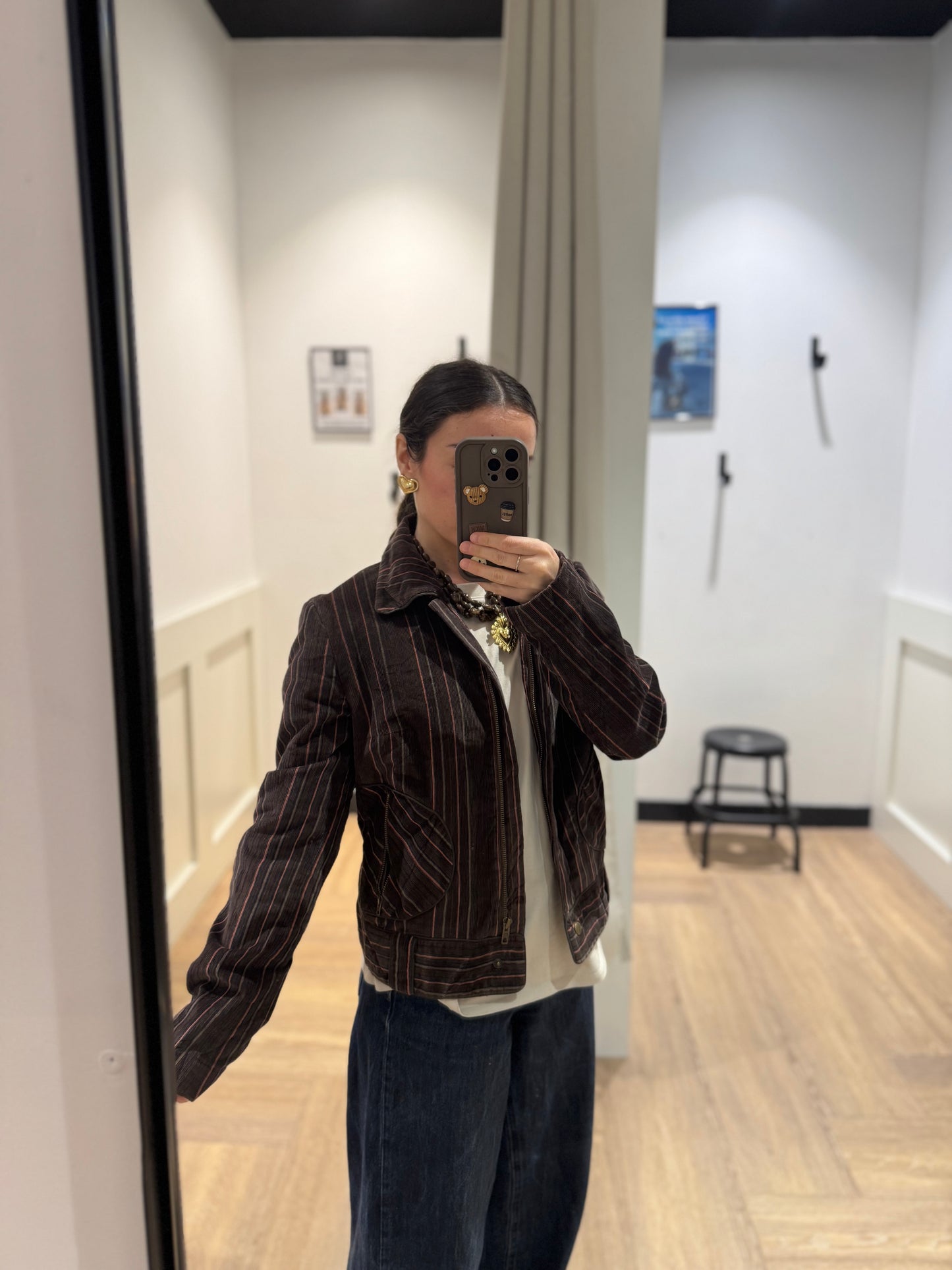 Veste en velours à rayures XS
