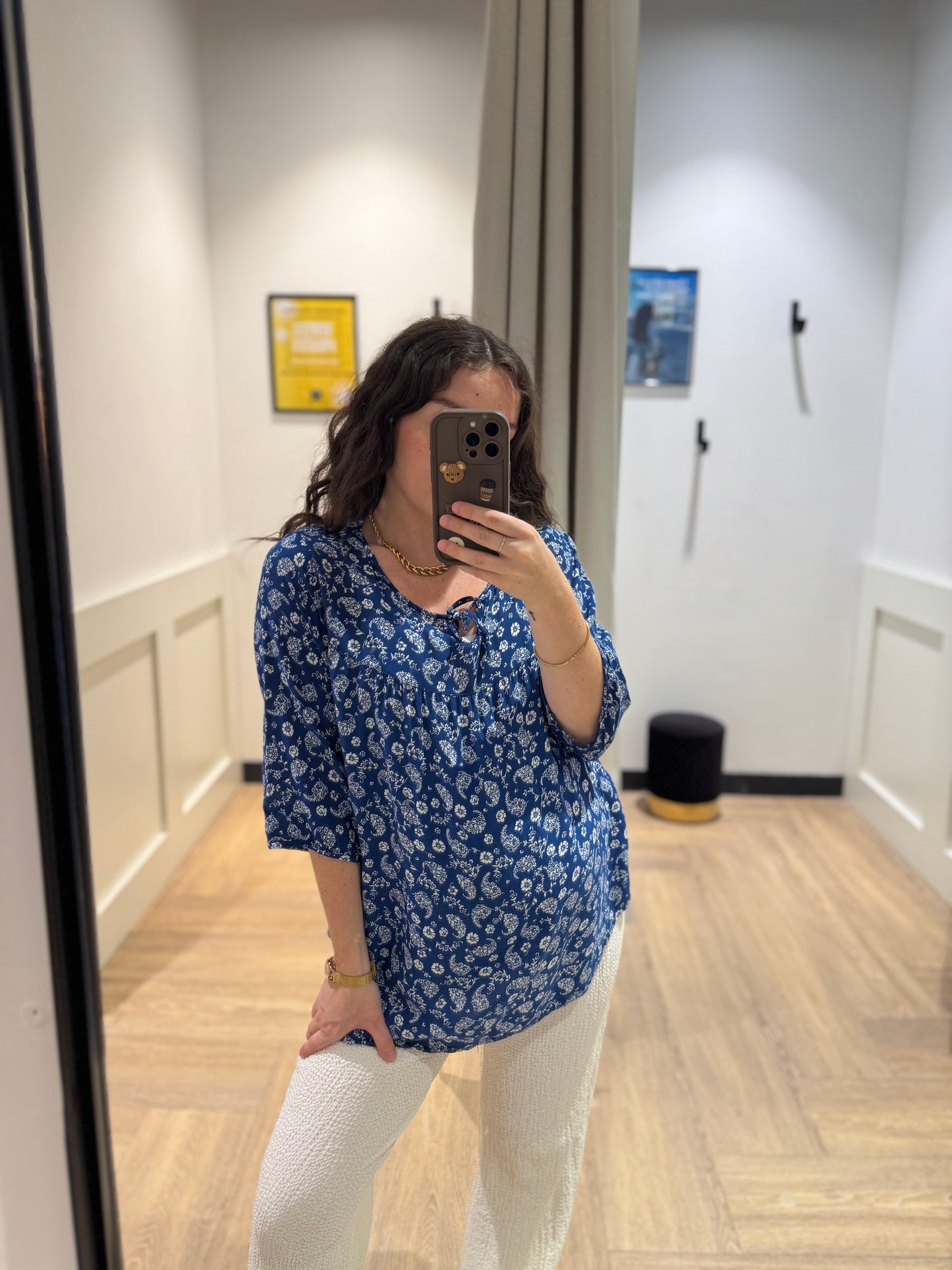 Blouse d’été à fleurs M/L