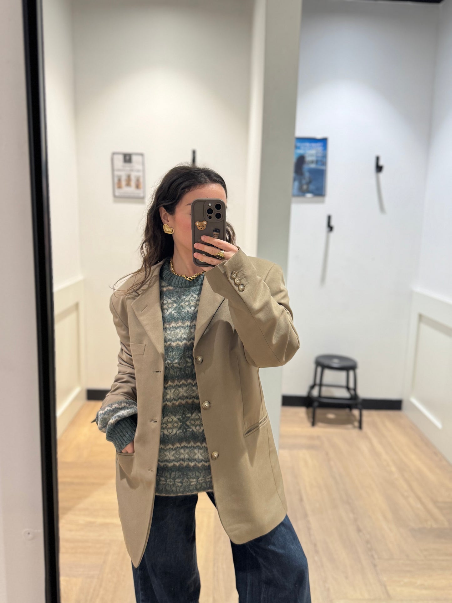 Blazer vintage beige M/L
