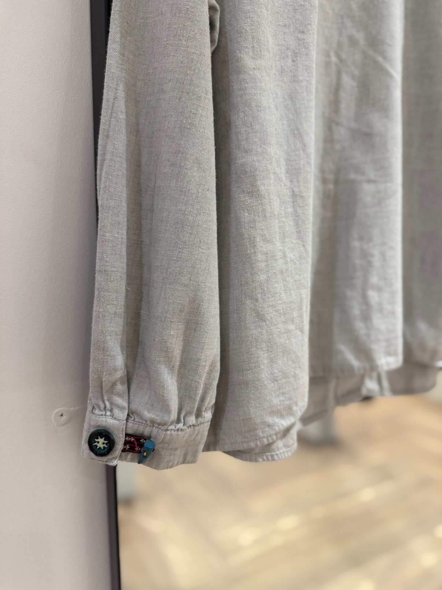 Chemise vintage à broderies XL