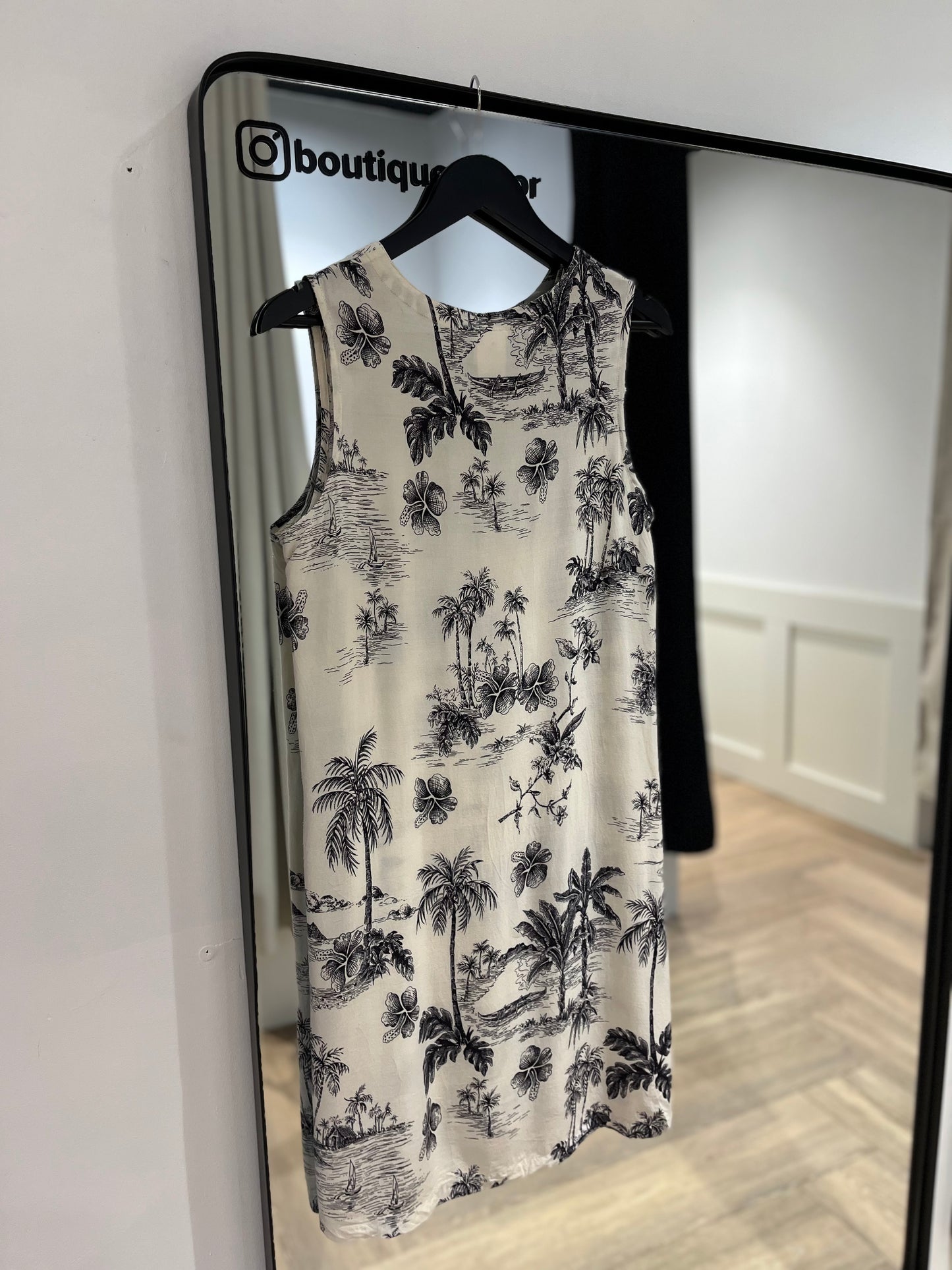 Robe à motifs palmiers L