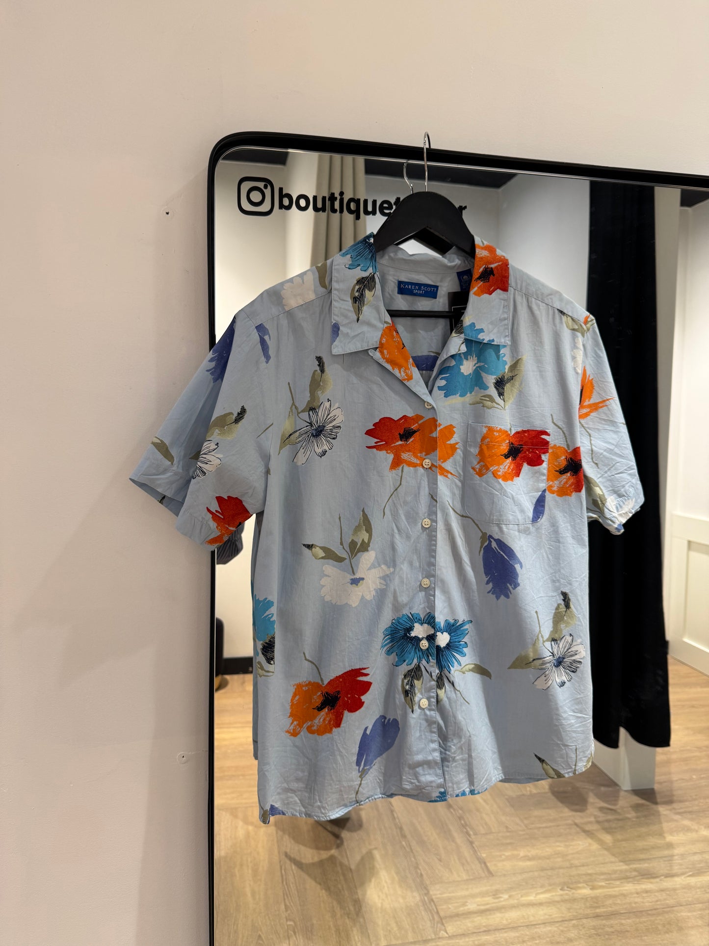 Chemise à fleurs XL