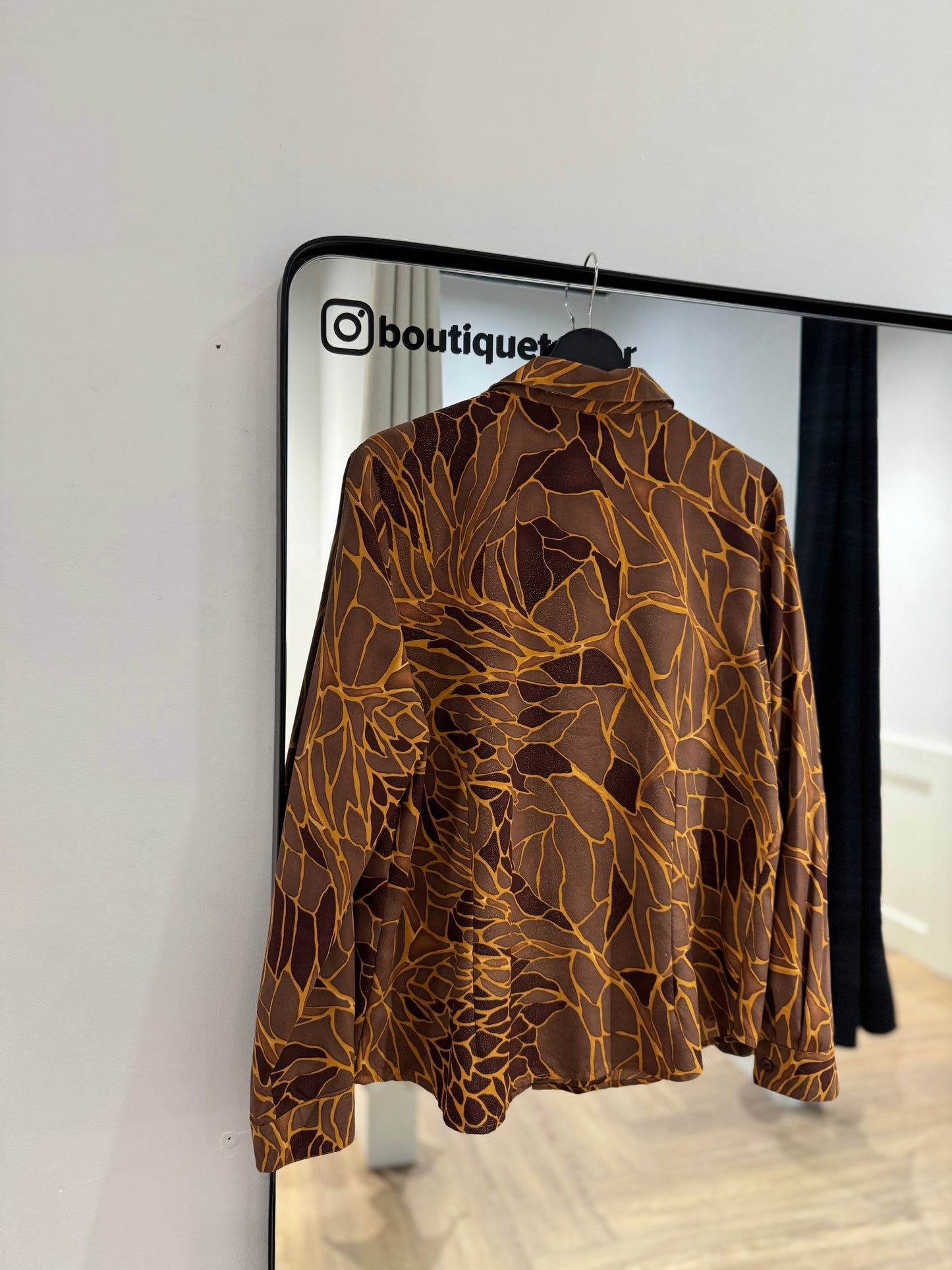 Blouse vintage à motifs M/L