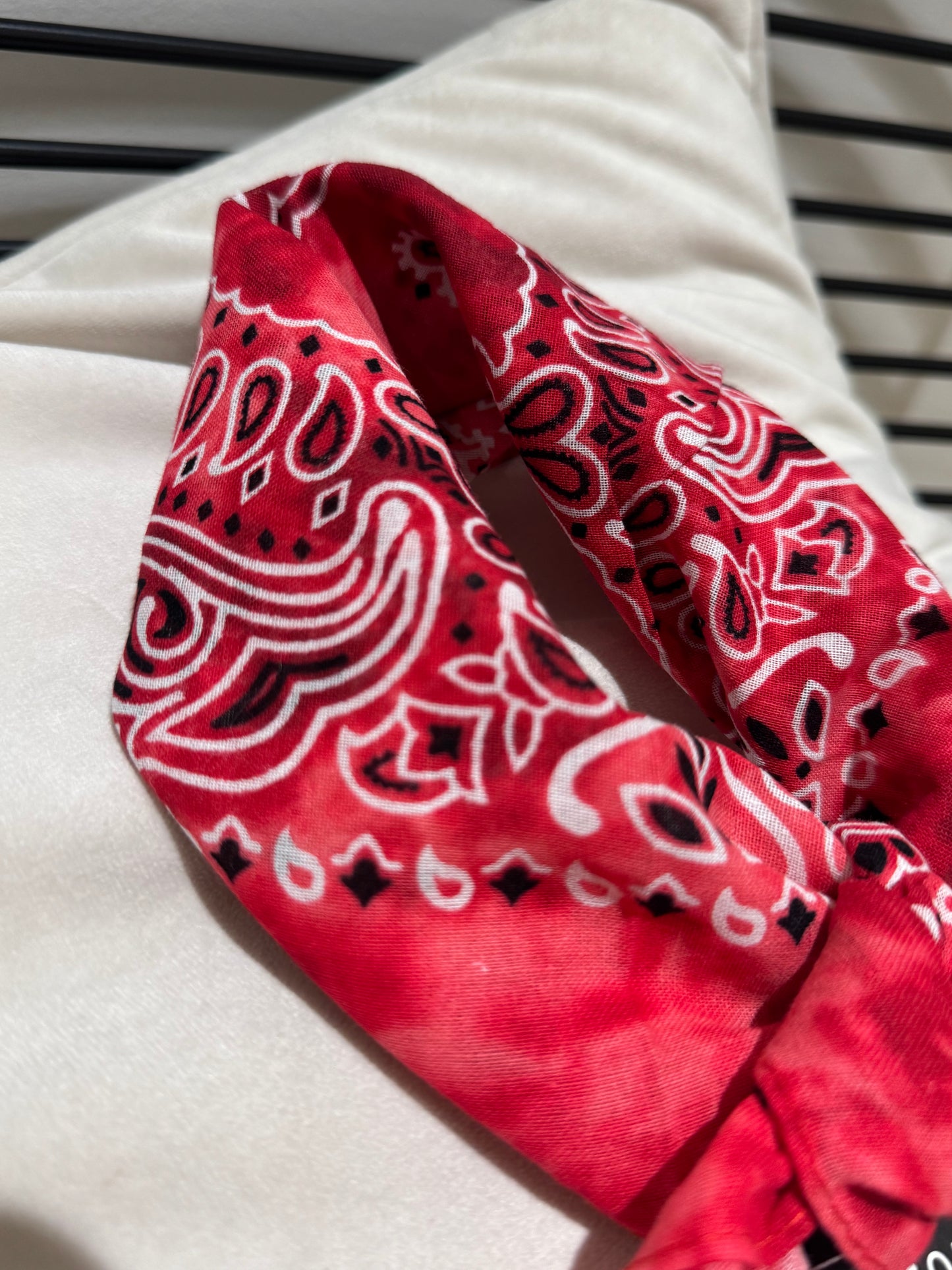 Bandana rouge en coton
