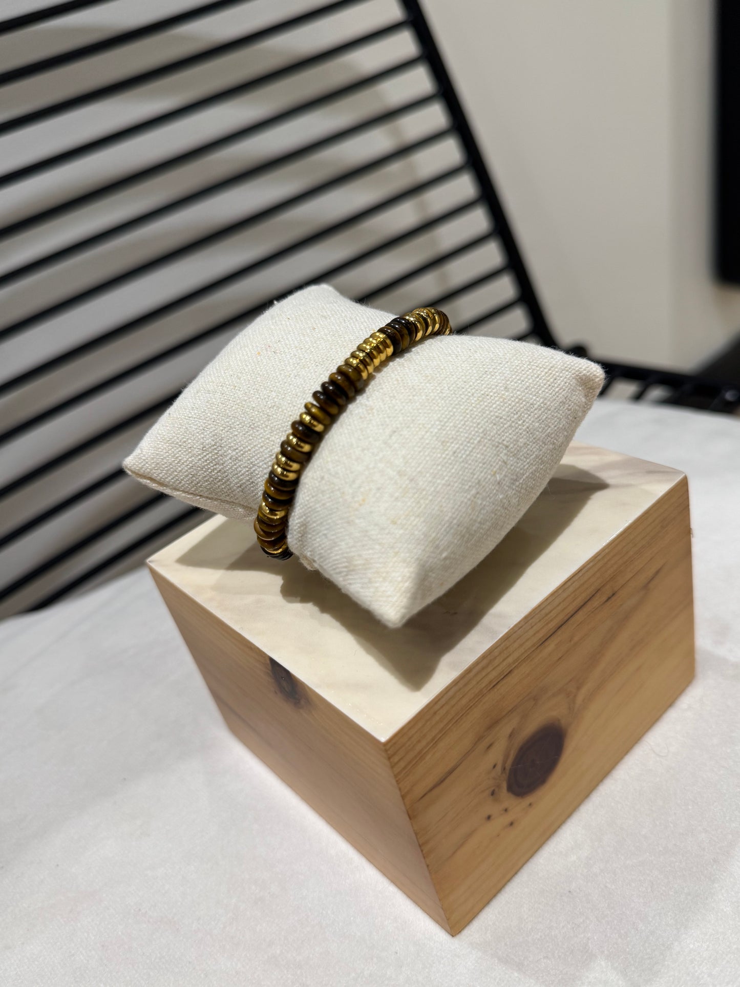 Bracelet à perles marrons