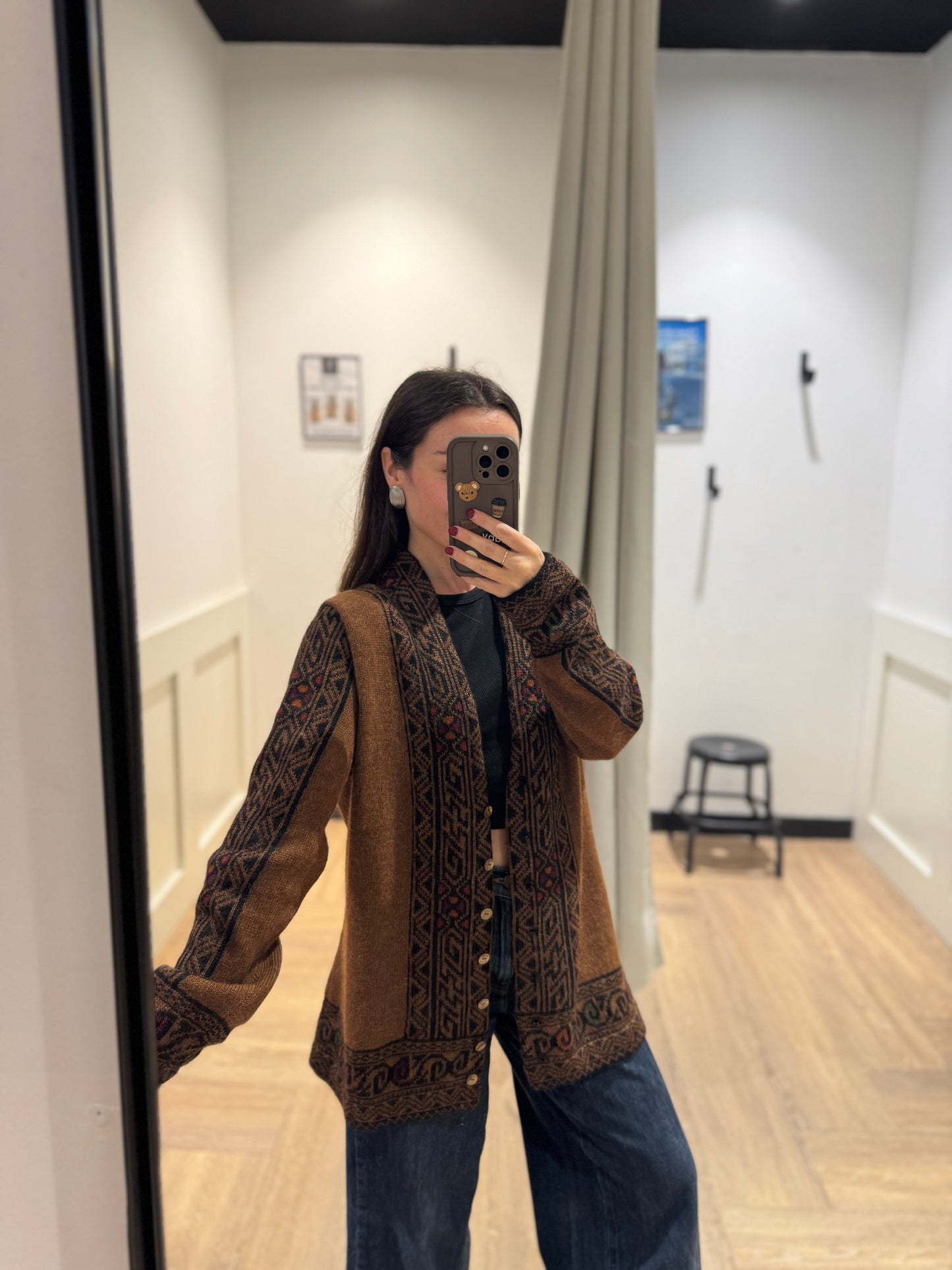 Cardigan en laine alpaga L