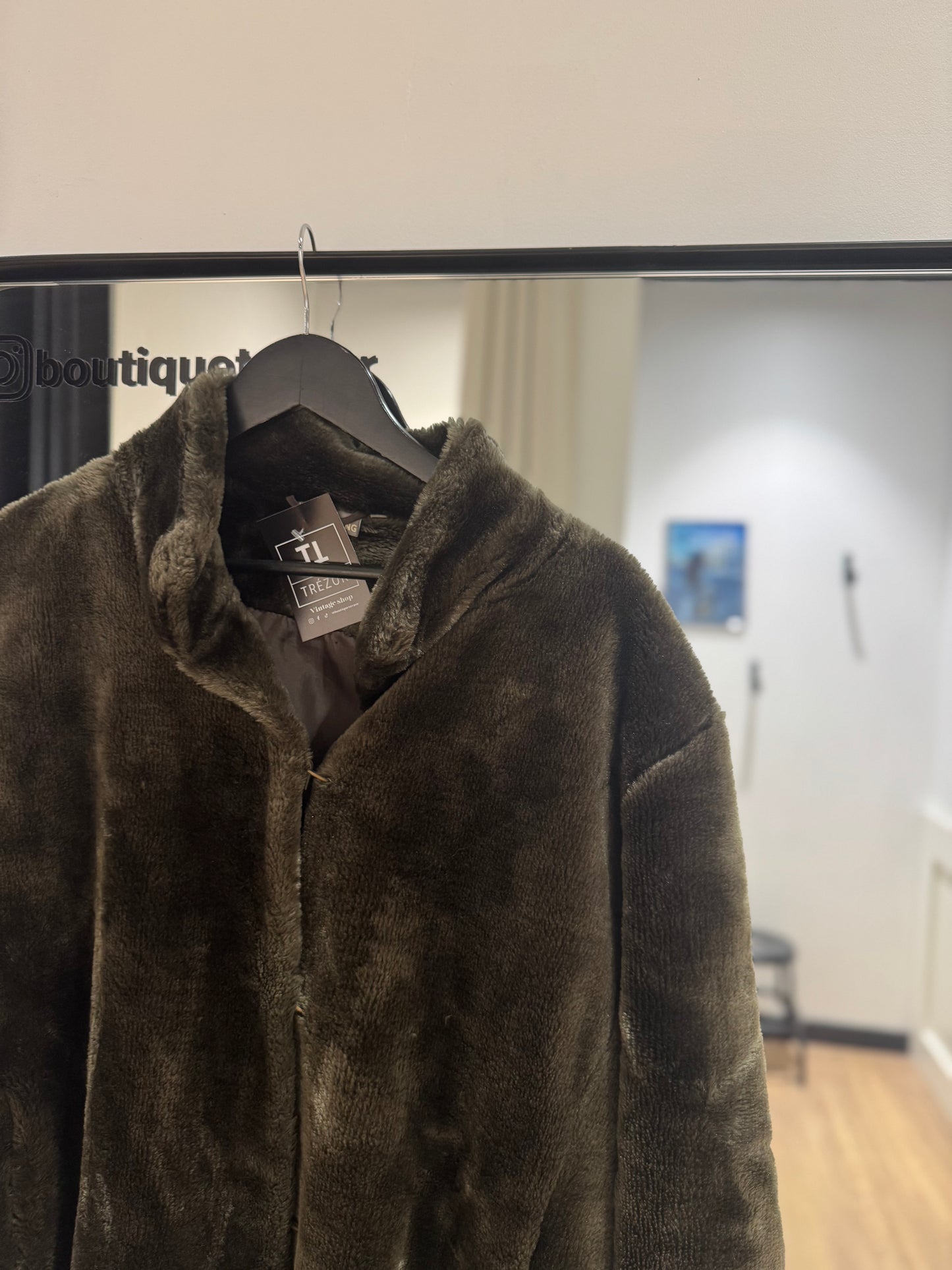 Manteau d’hiver en fausse fourrure L