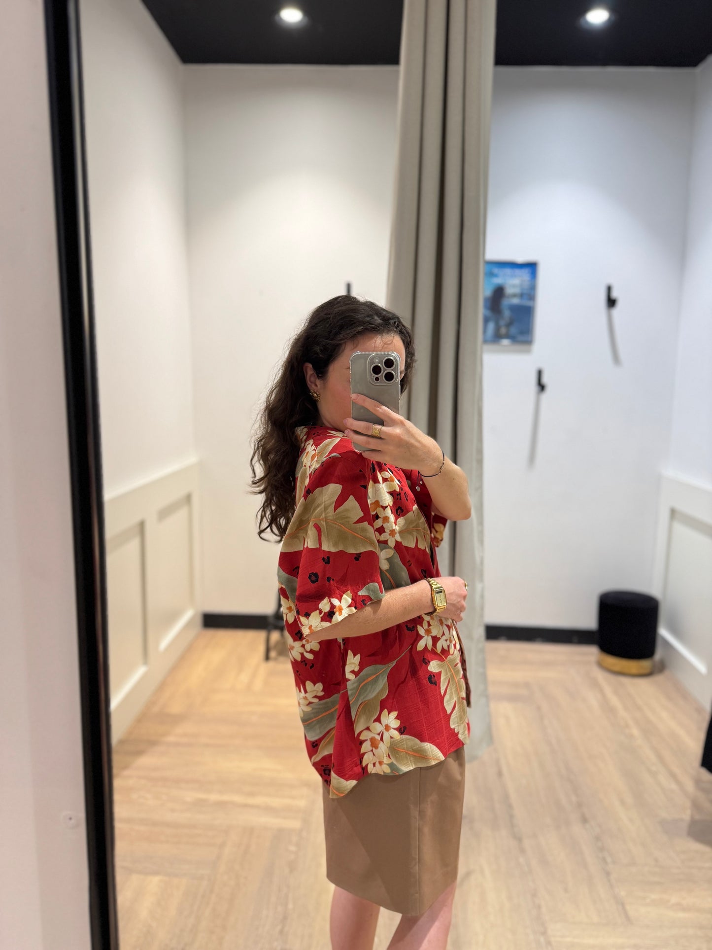 Chemise à fleurs hawaïennes XL