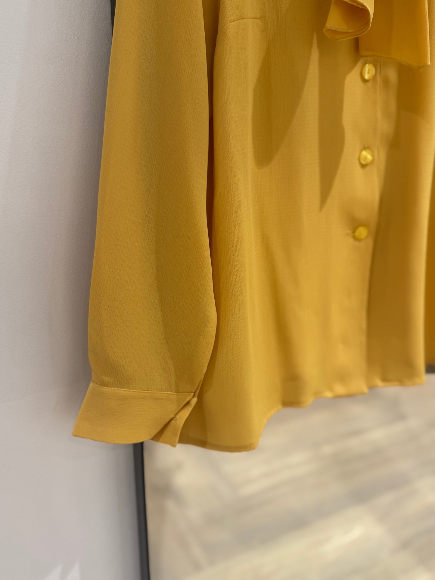 Blouse vintage jaune XXL