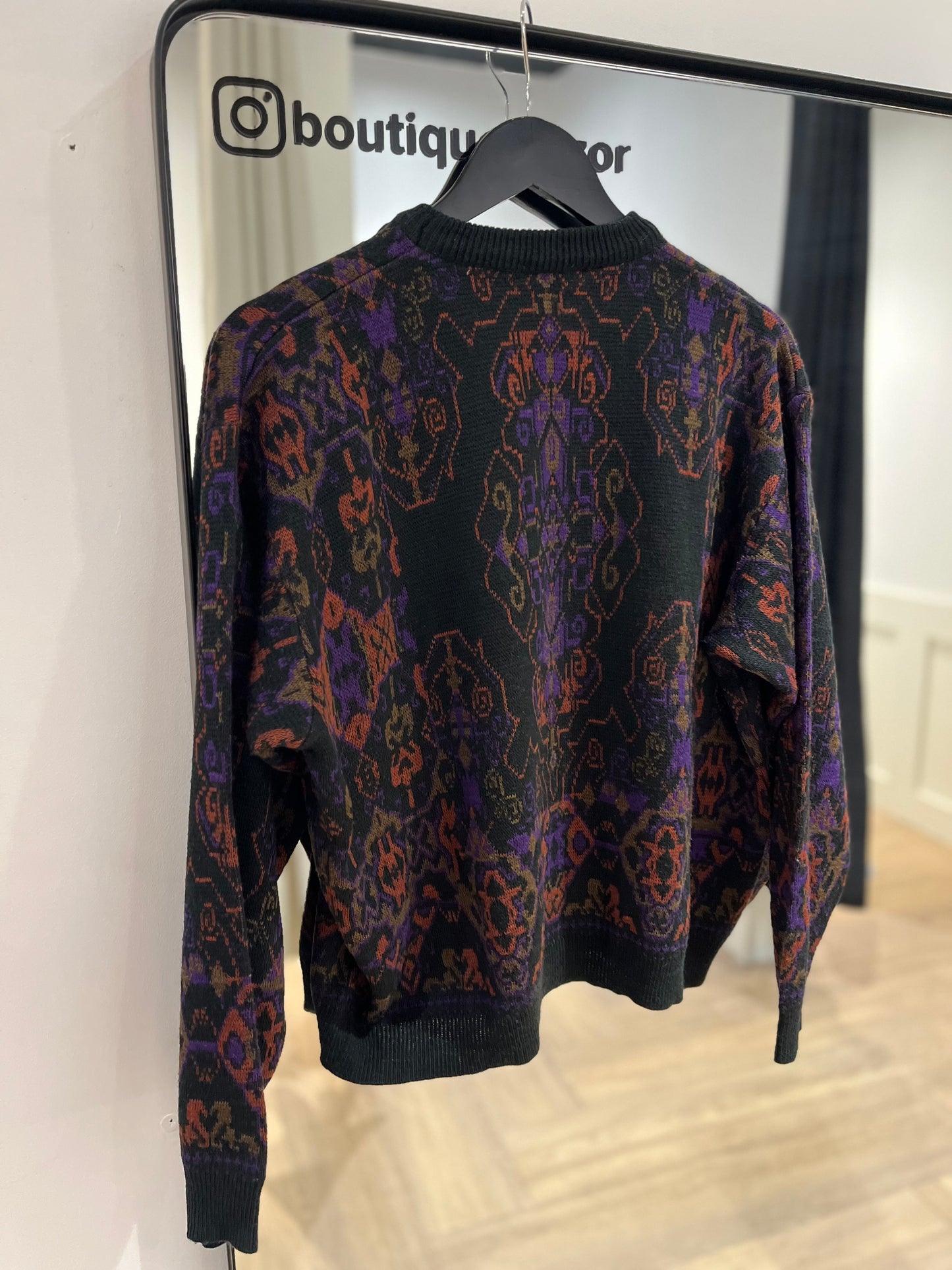 Pull à motifs vintage S/M