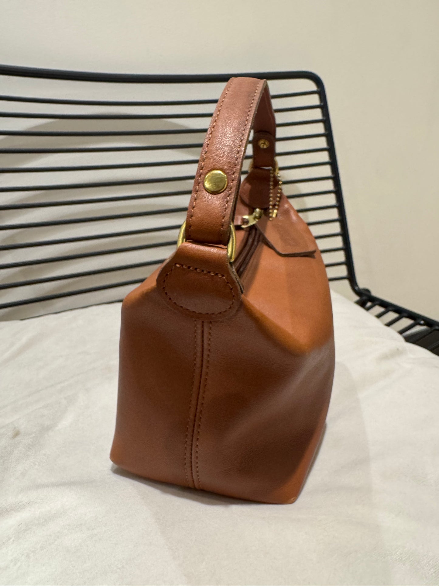 Sac Coach en cuir camel