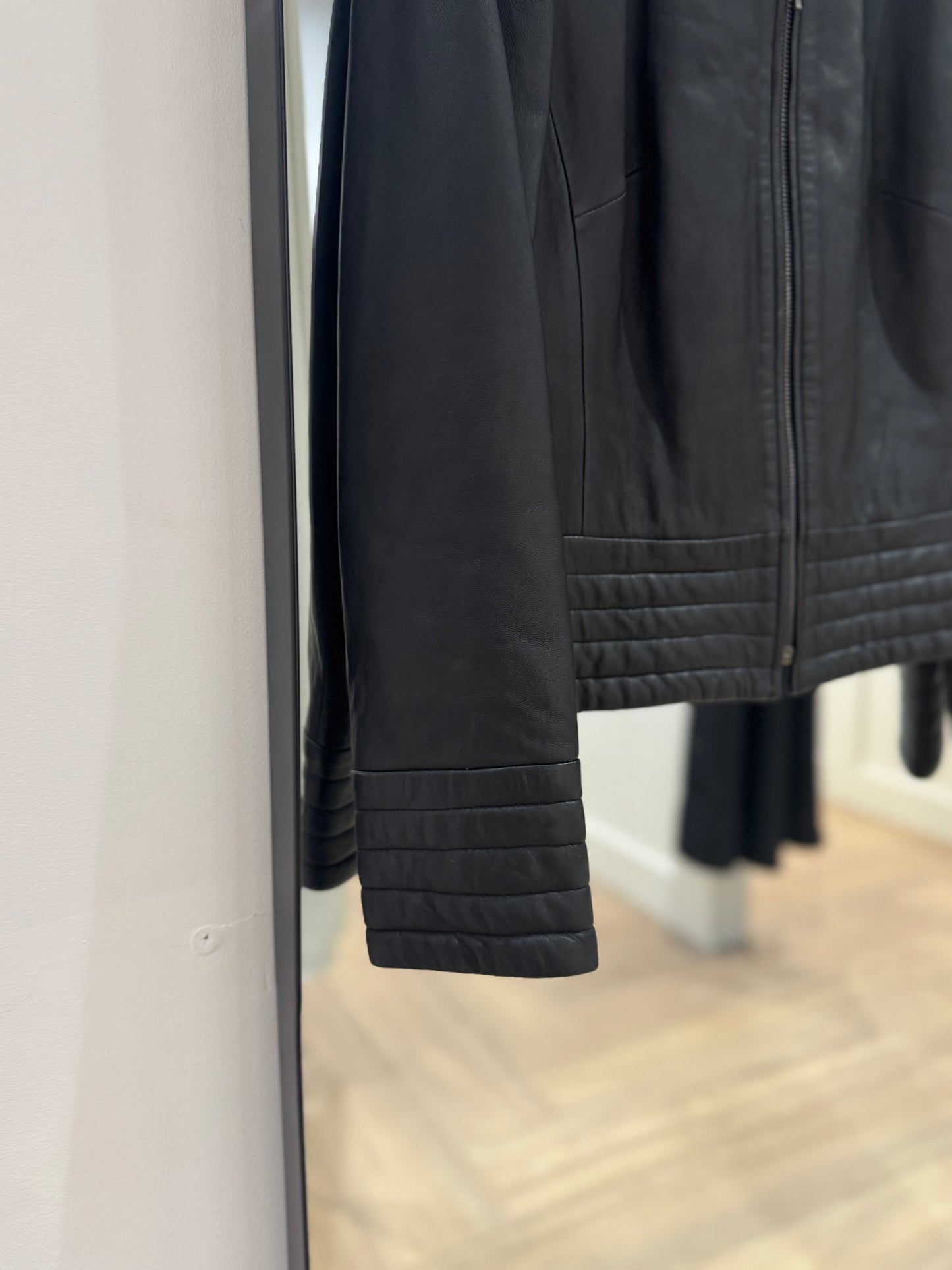 Veste en cuir noir M
