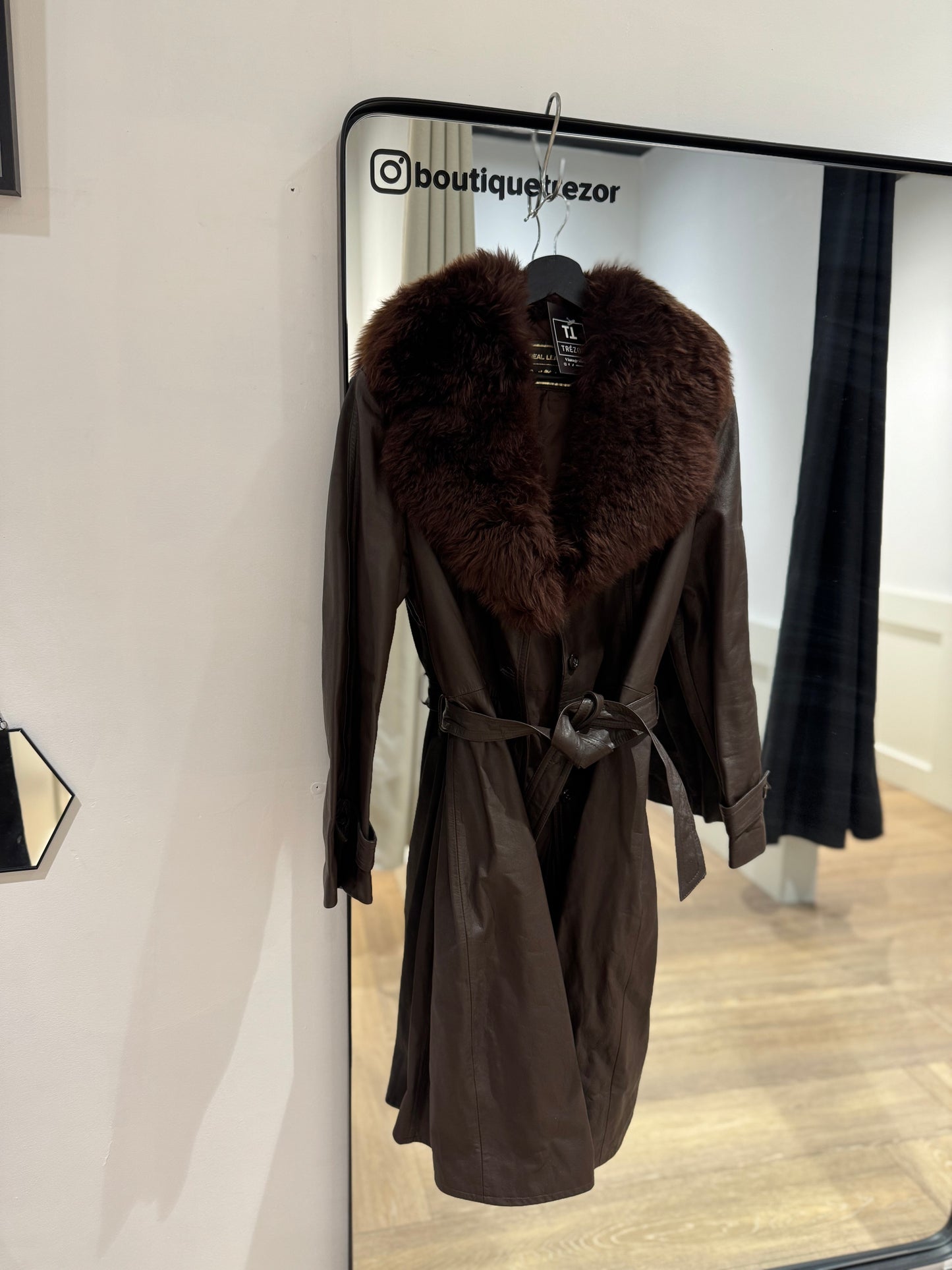 Manteau d’hiver en cuir M