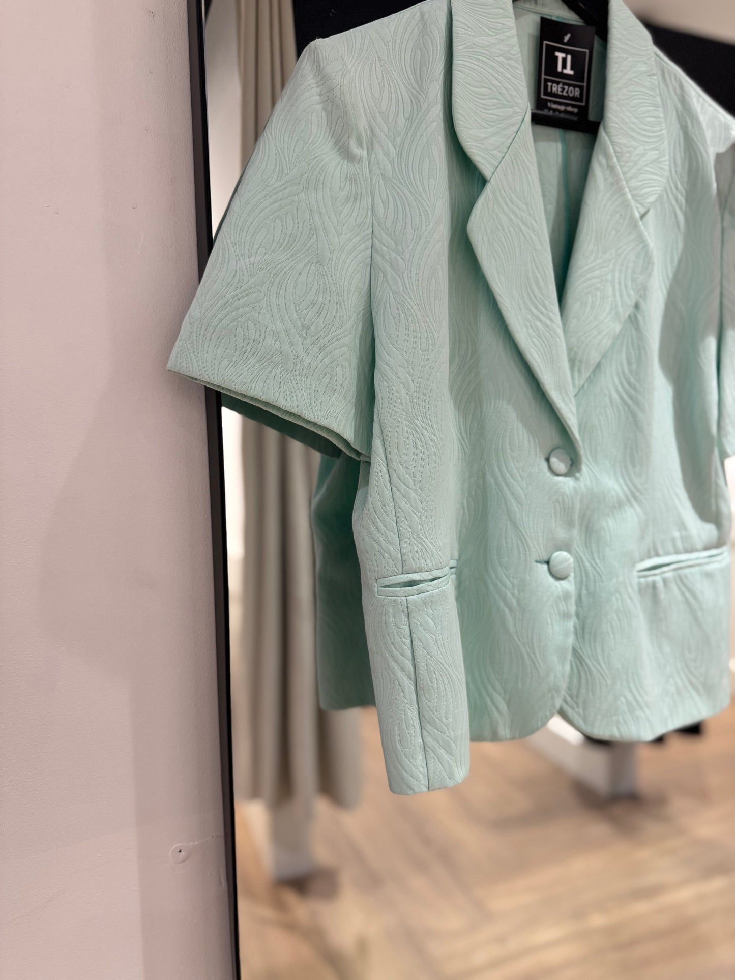 Veste vintage turquoise M