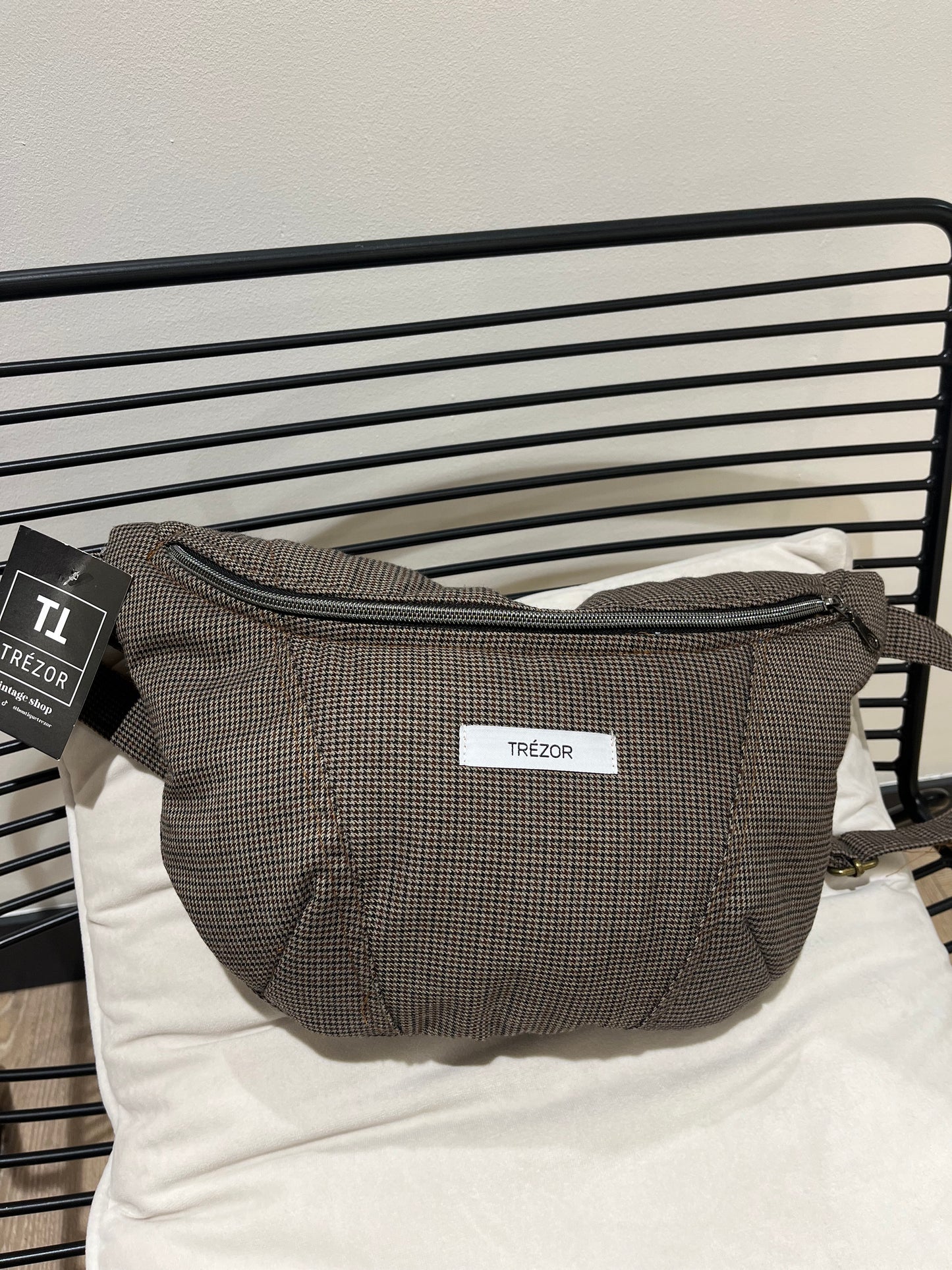 Sac banane fait main grand format
