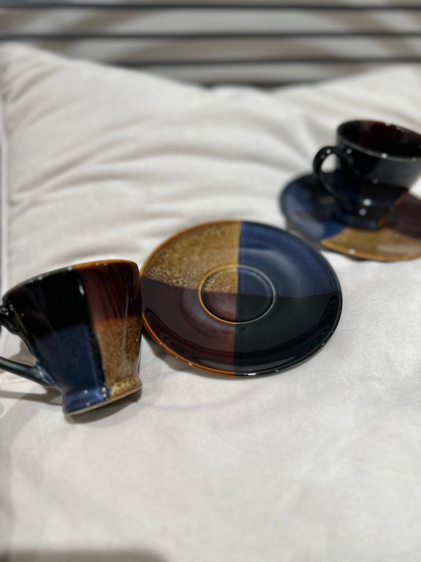 Lot de 3 tasses à café vintage