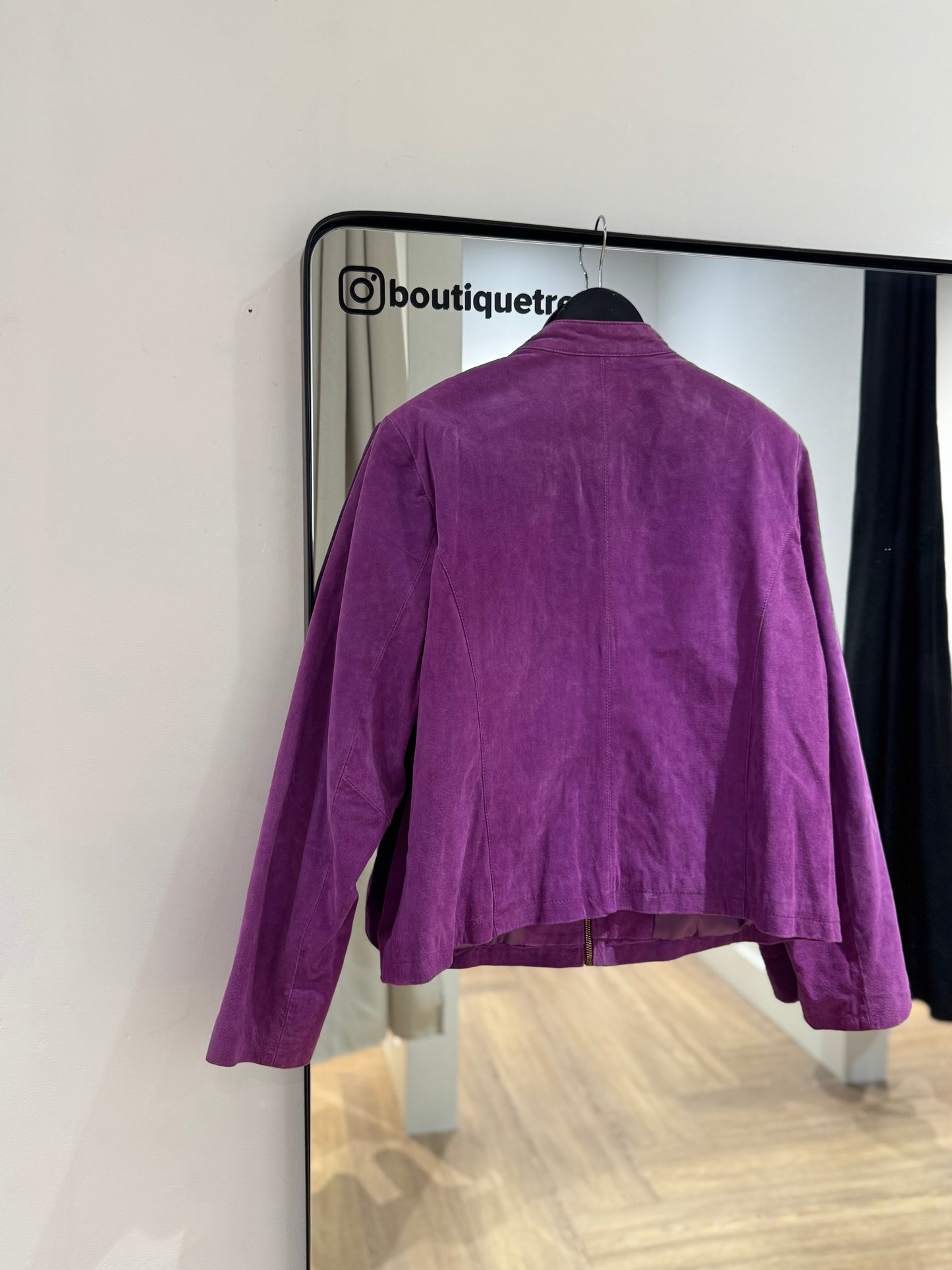 Veste en croûte de cuir XXXL