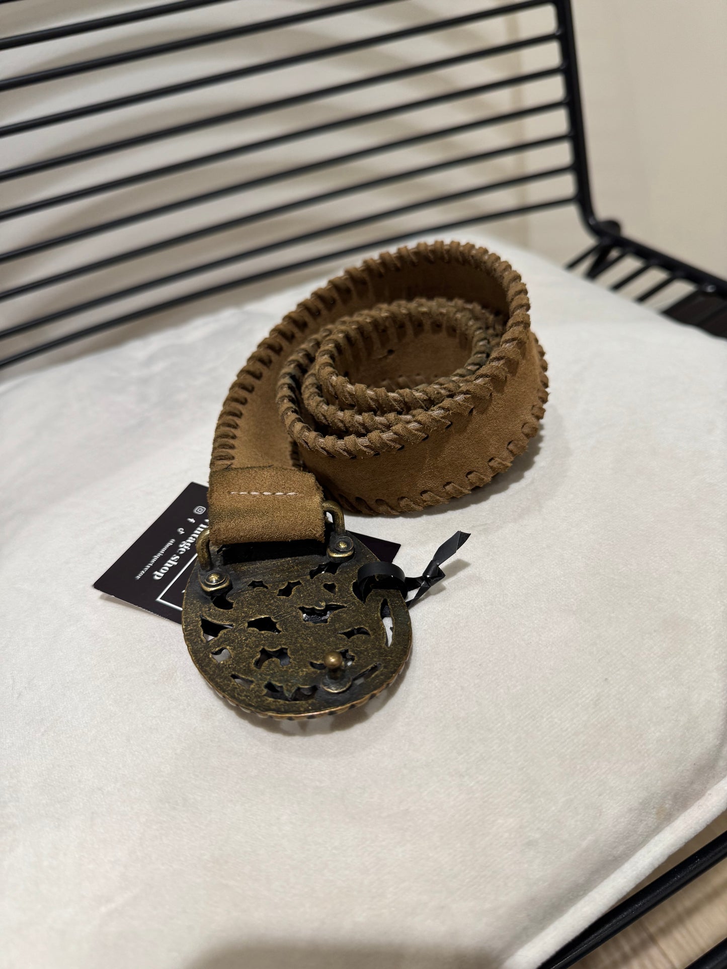 Ceinture vintage en cuir