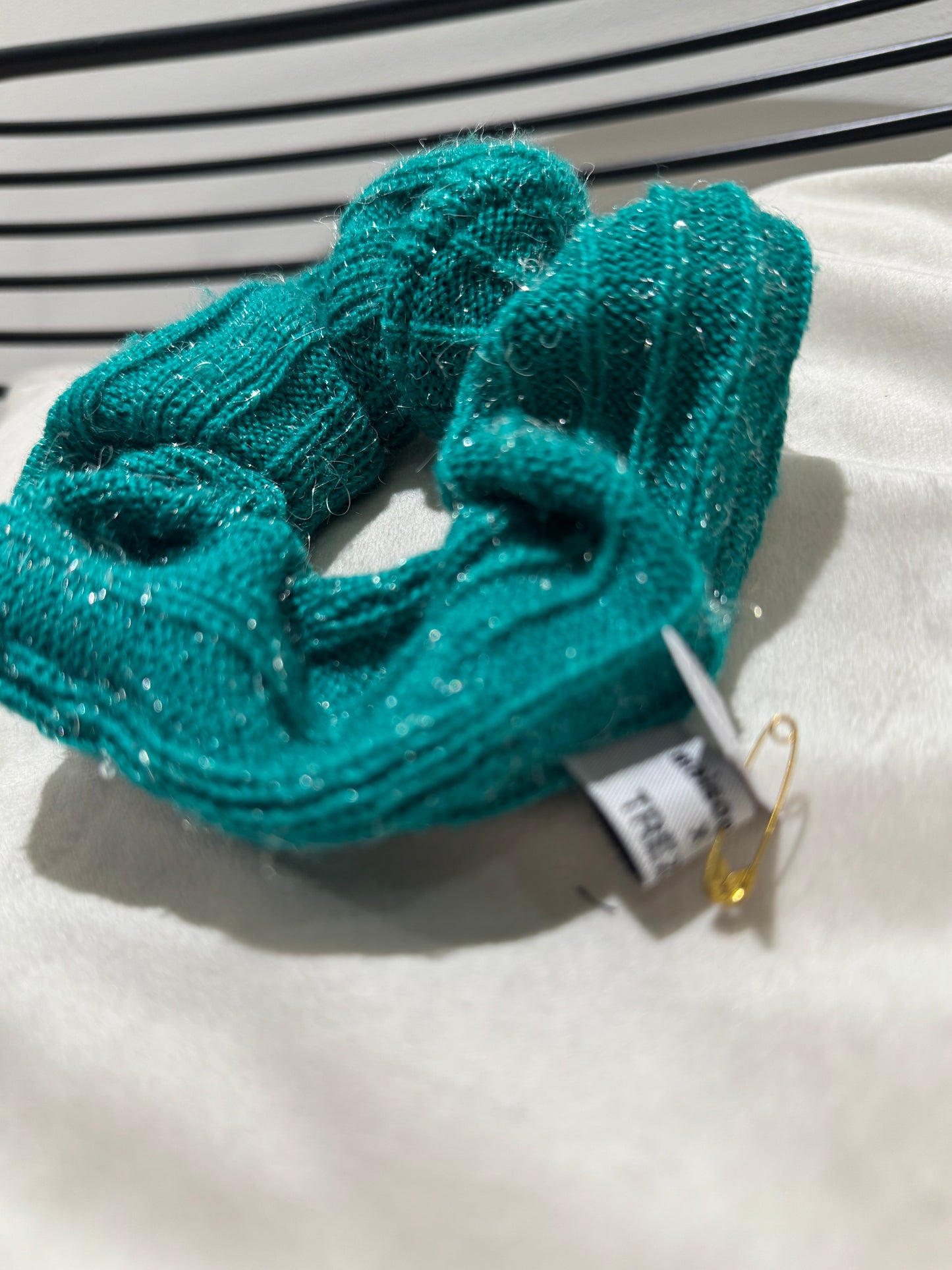 Chouchou Maison Merr vert pailleté