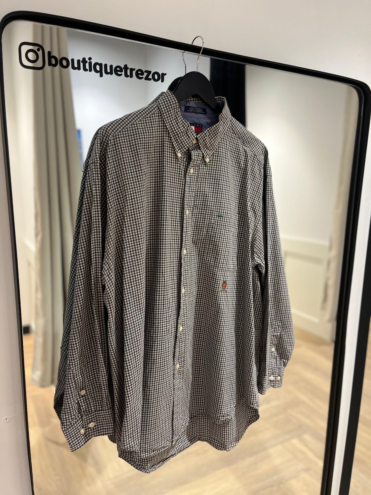 Chemise Tommy Hilfiger à petits carreaux XL