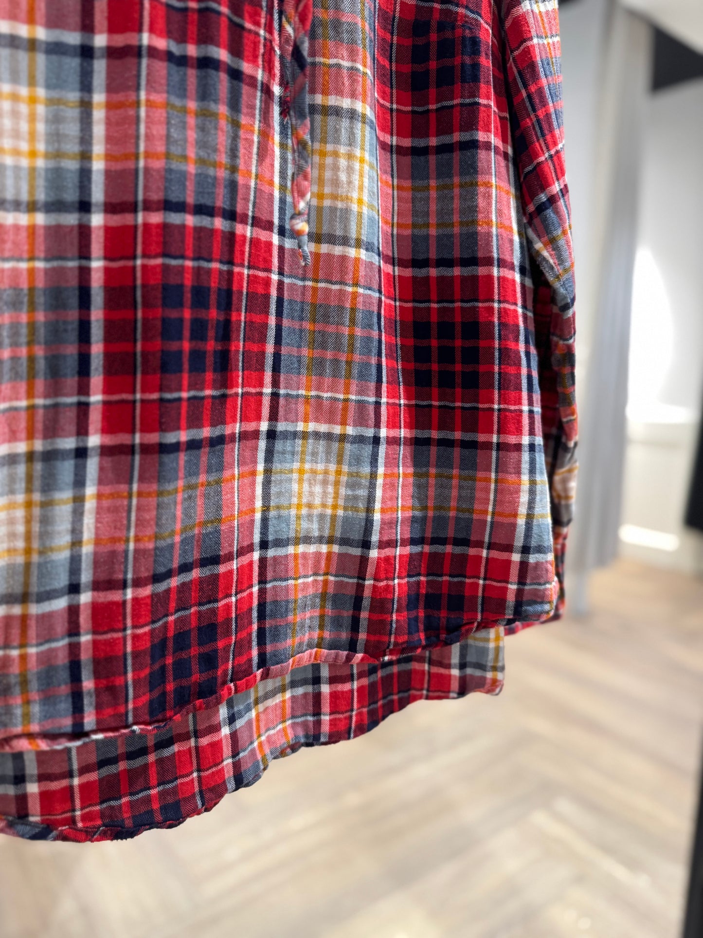 Blouse à carreaux L