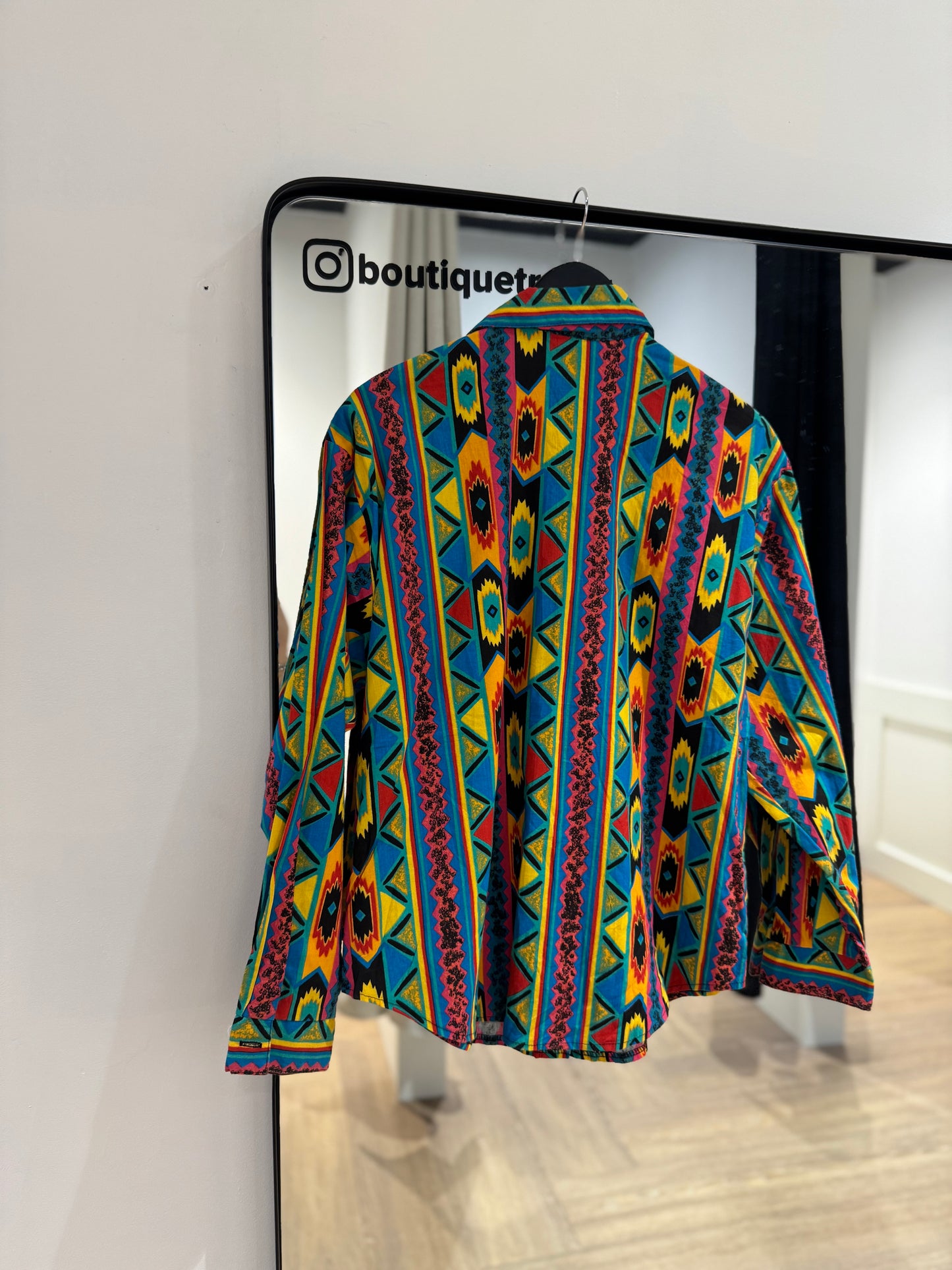 Chemise à motifs aztèques XL