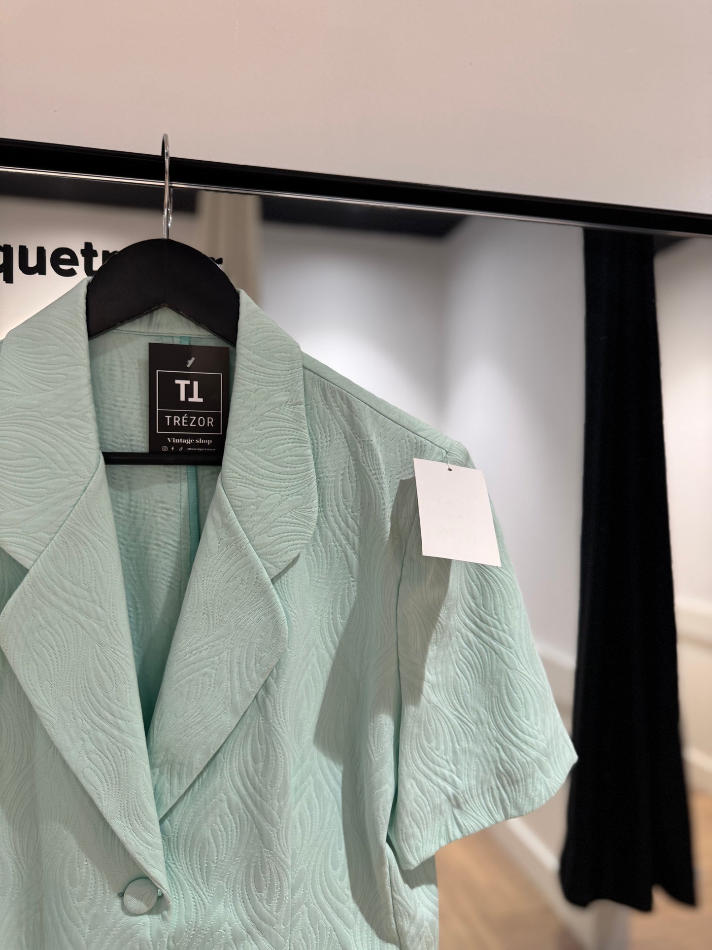 Veste vintage turquoise M