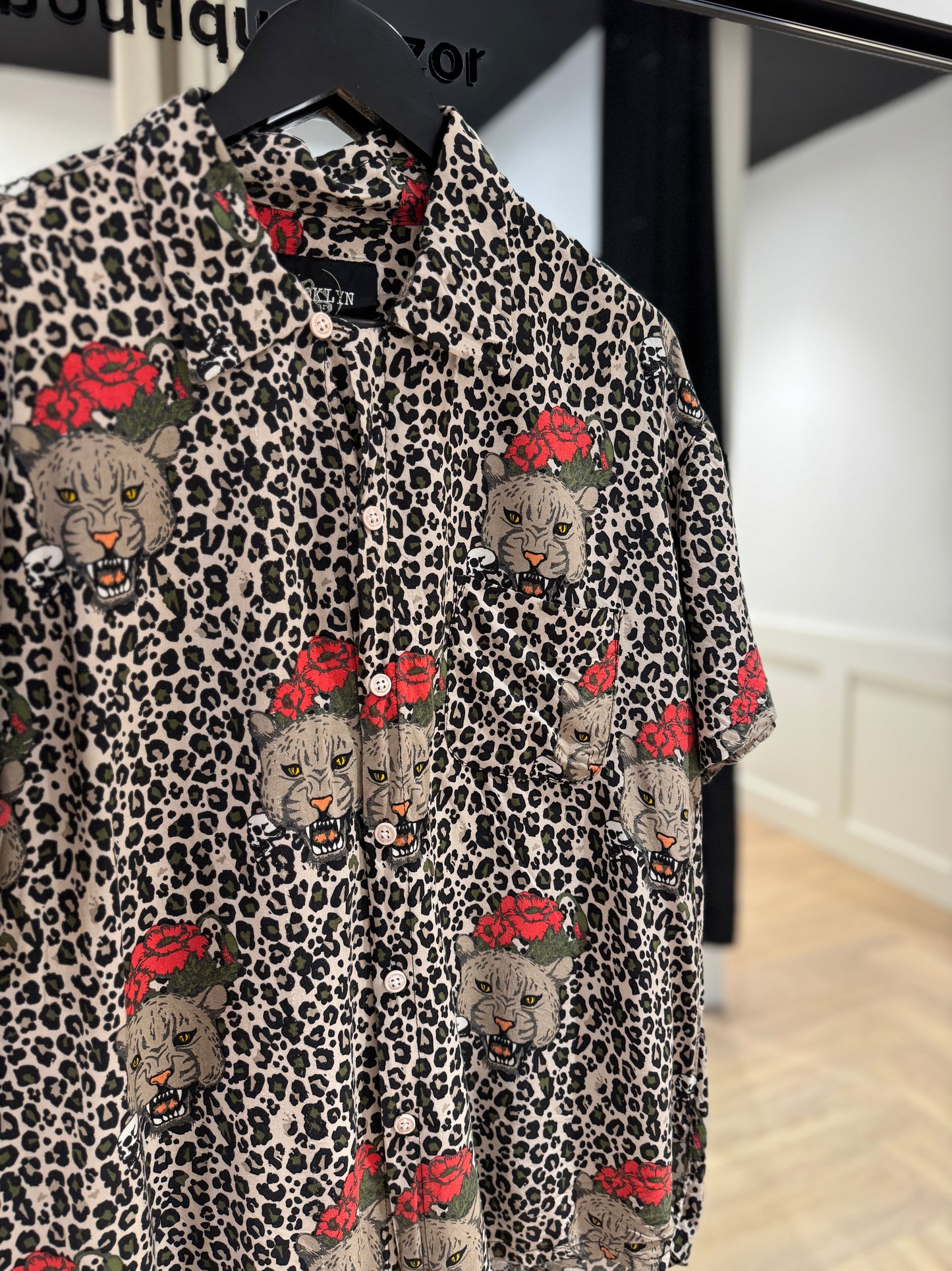 Chemise à motifs animaliers XL