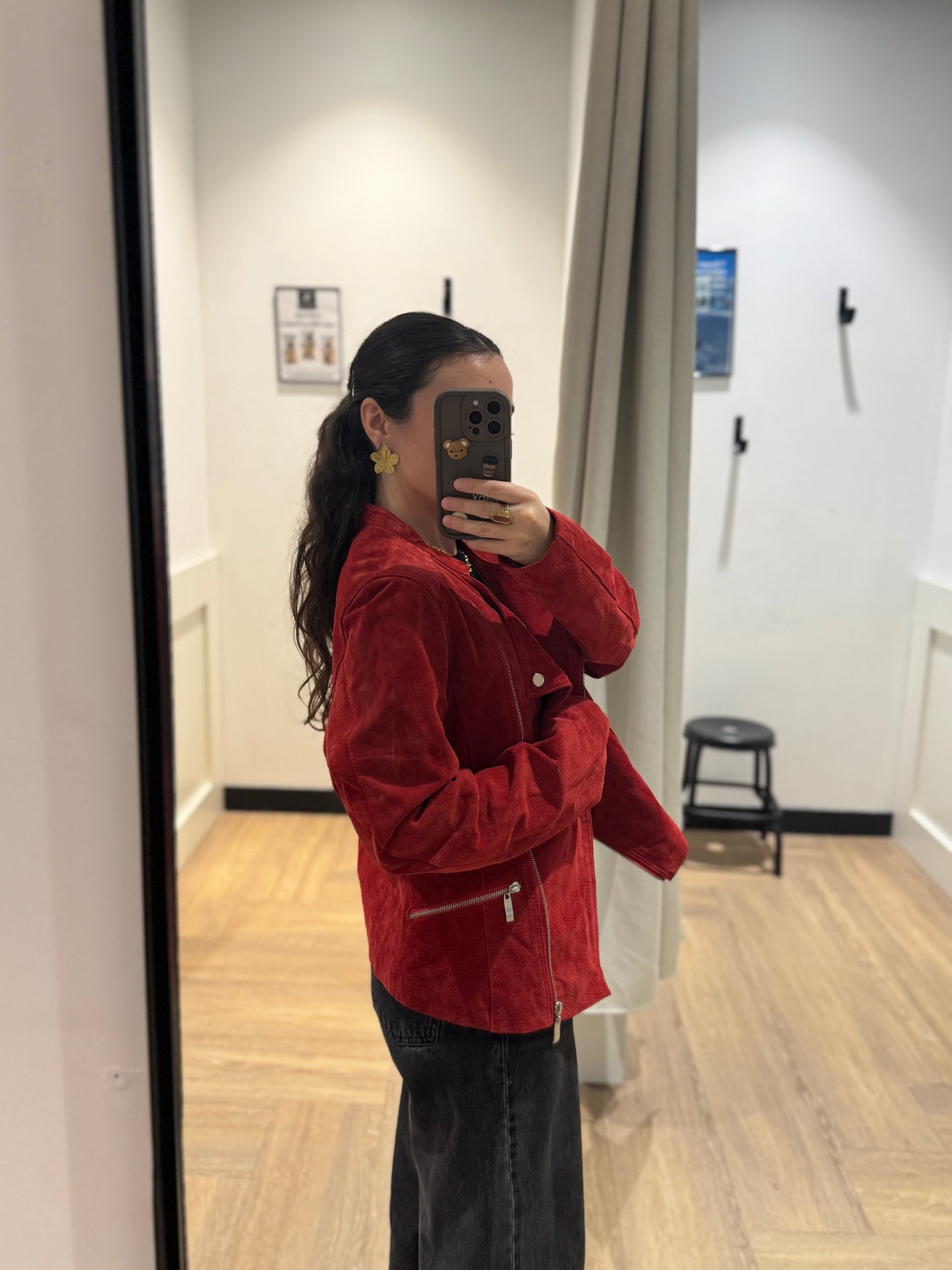 Veste en croûte de cuir L