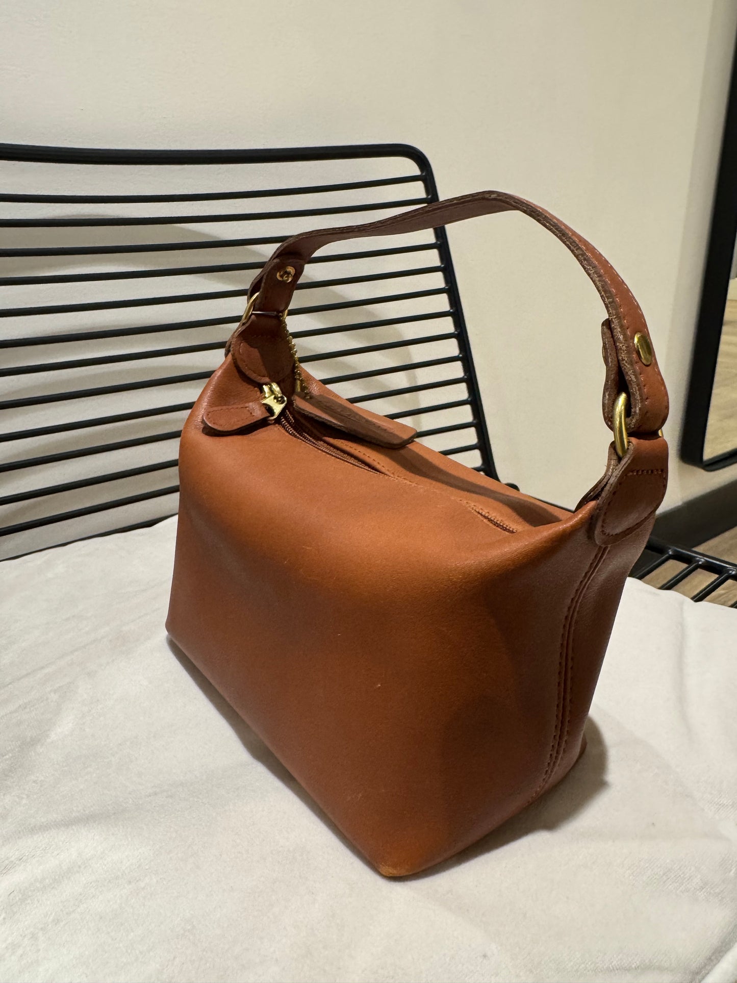 Sac Coach en cuir camel