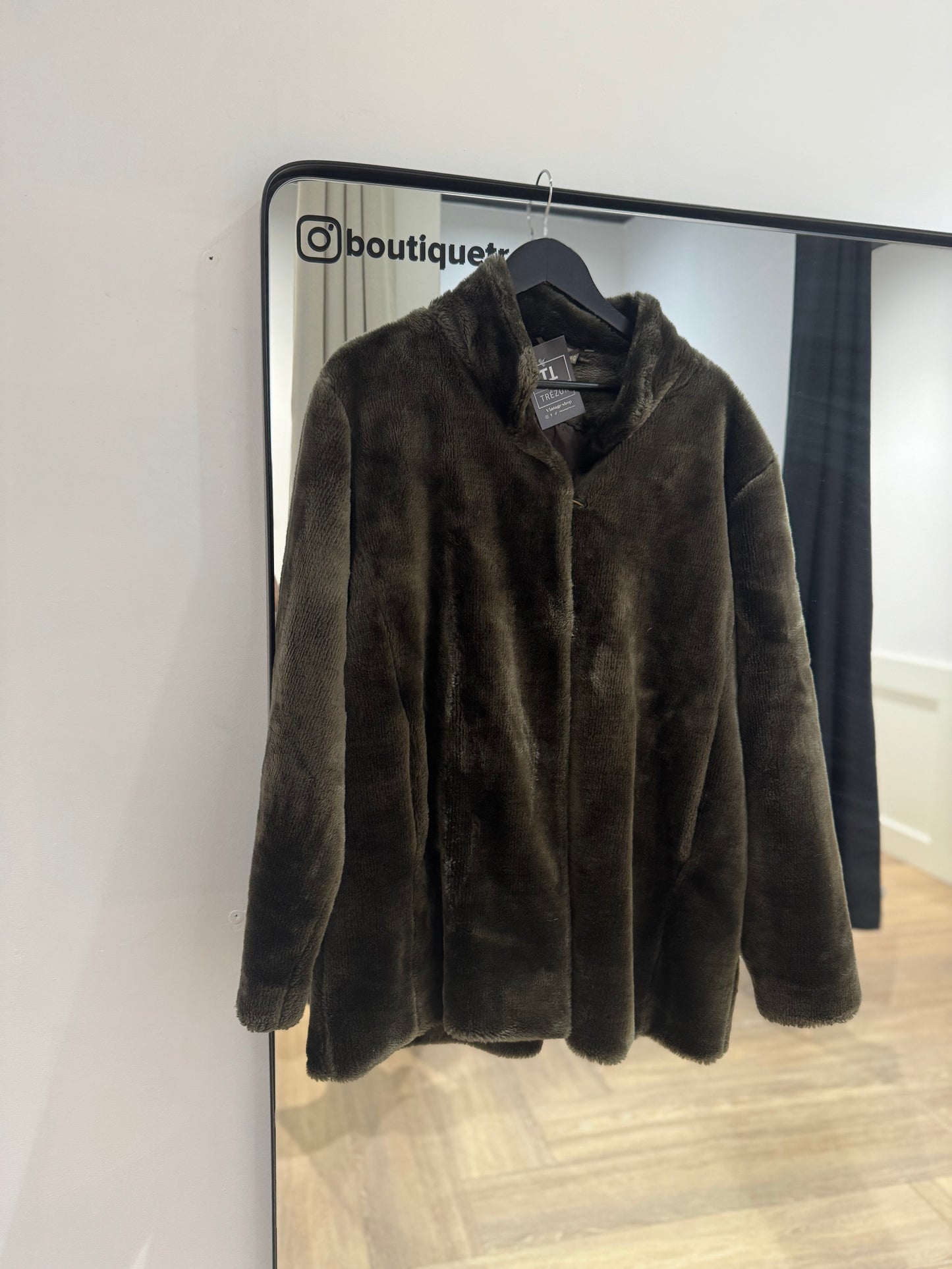 Manteau d’hiver en fausse fourrure L