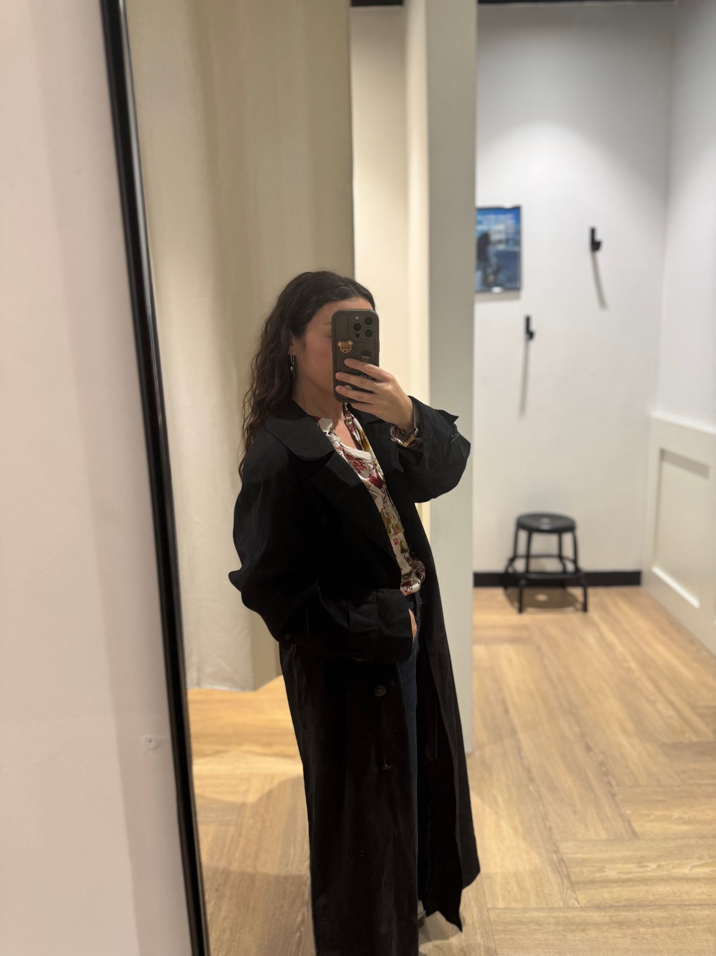 Trench long noir M