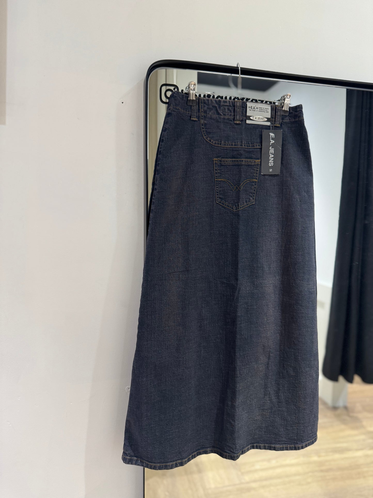 Jupe longue en jean vintage 36