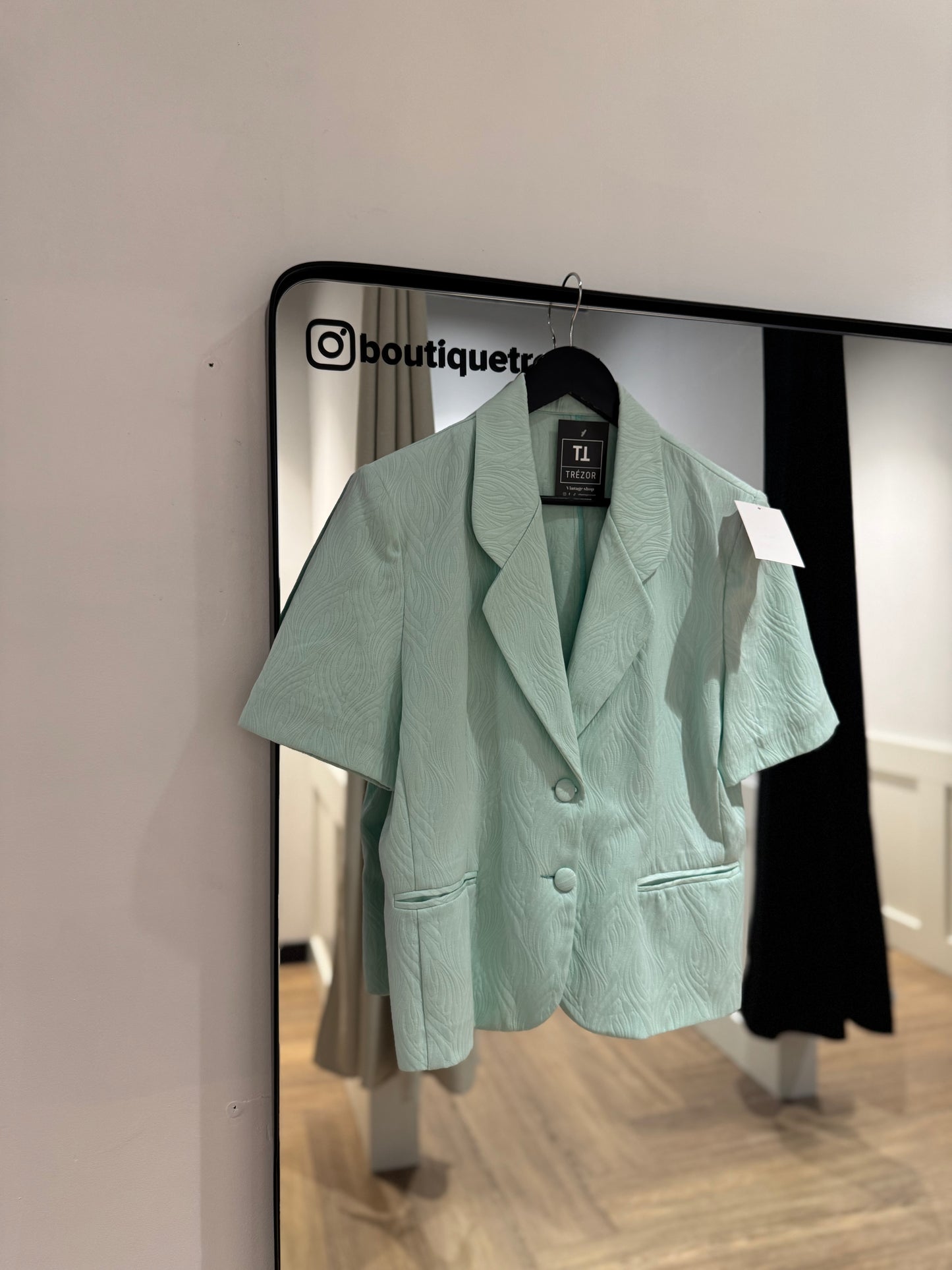 Veste vintage turquoise M
