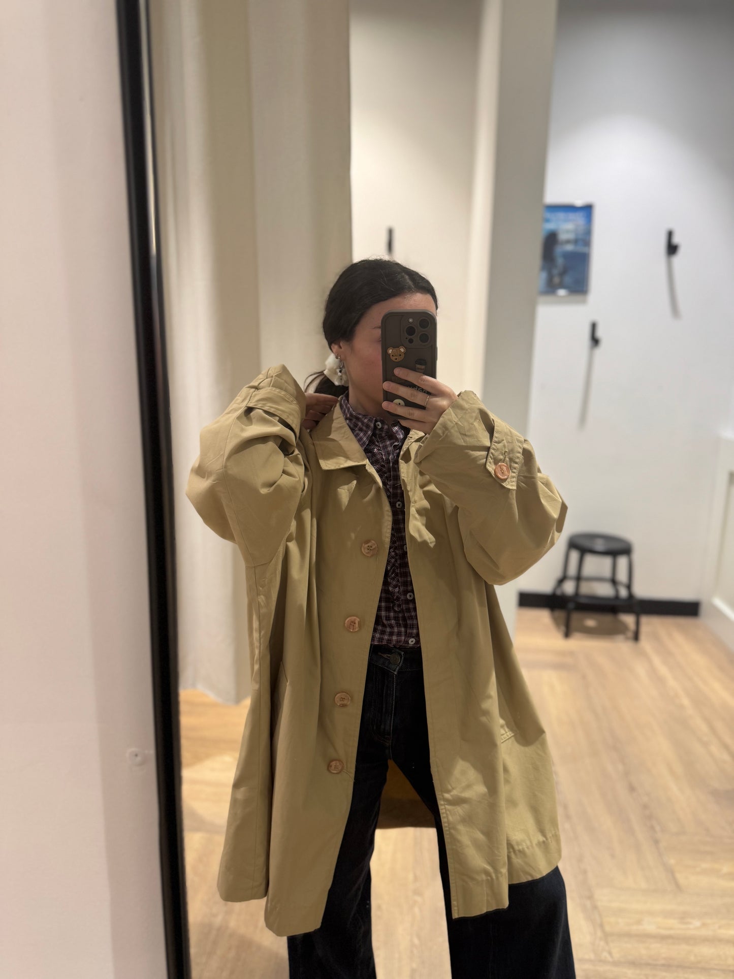 Imper vintage beige L