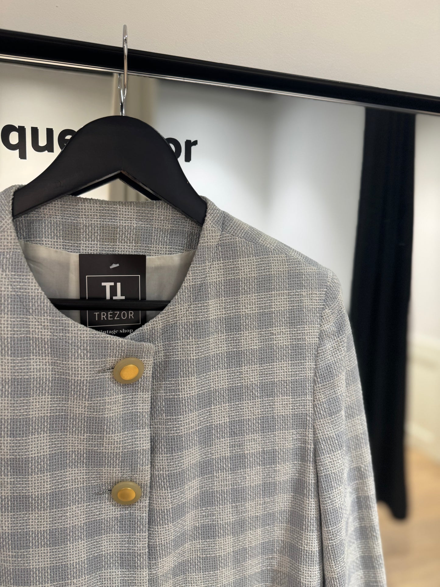 Veste vintage à carreaux M