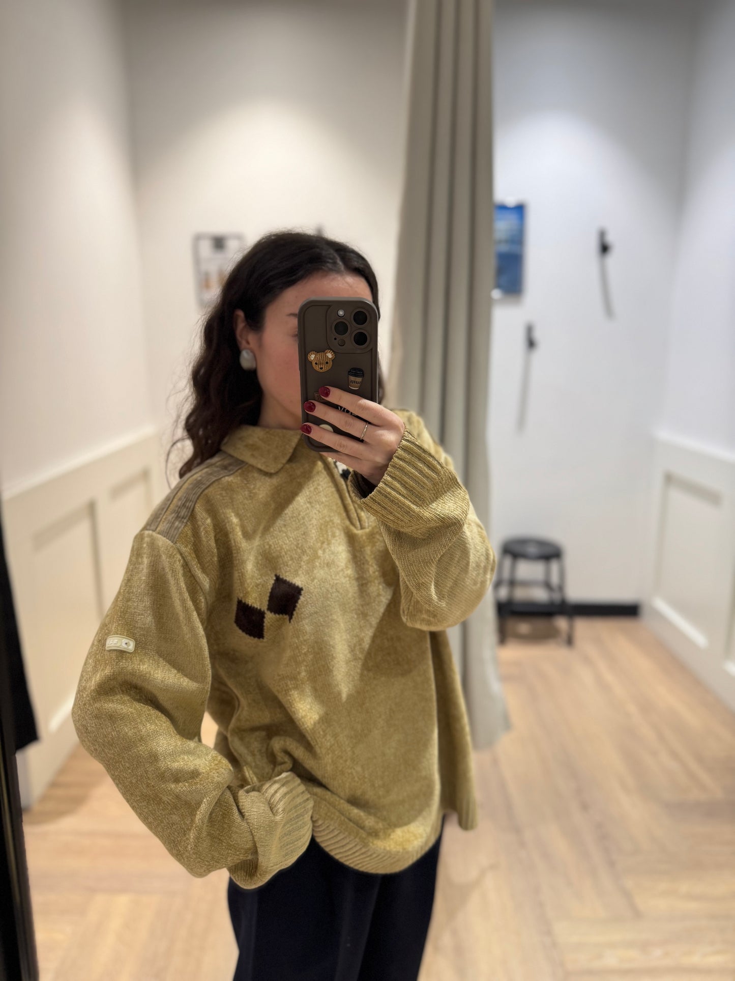 Pull d’hiver vintage M