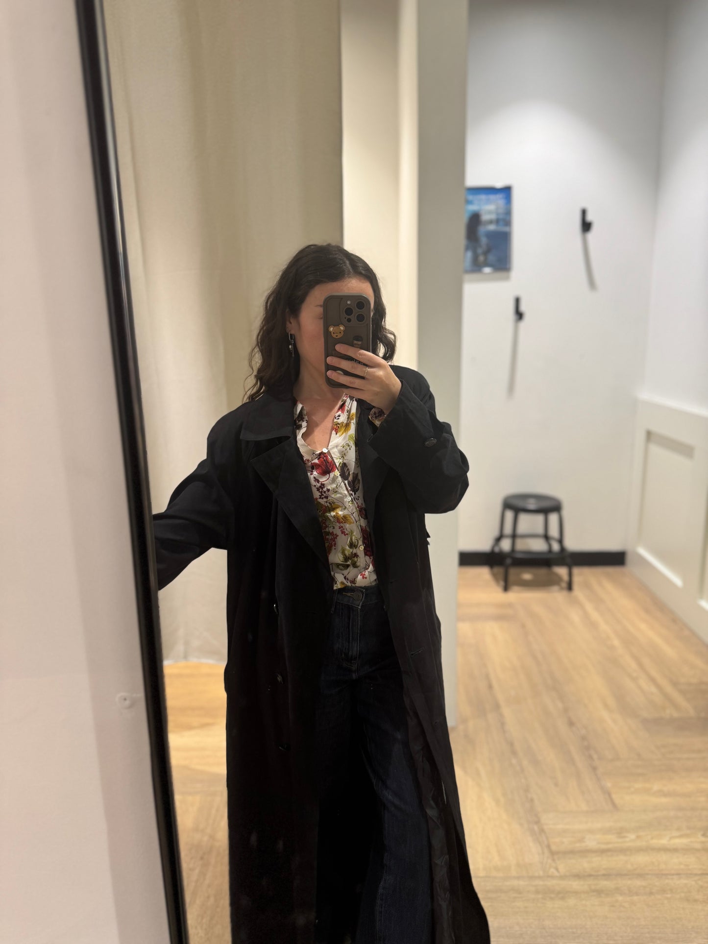 Trench long noir M