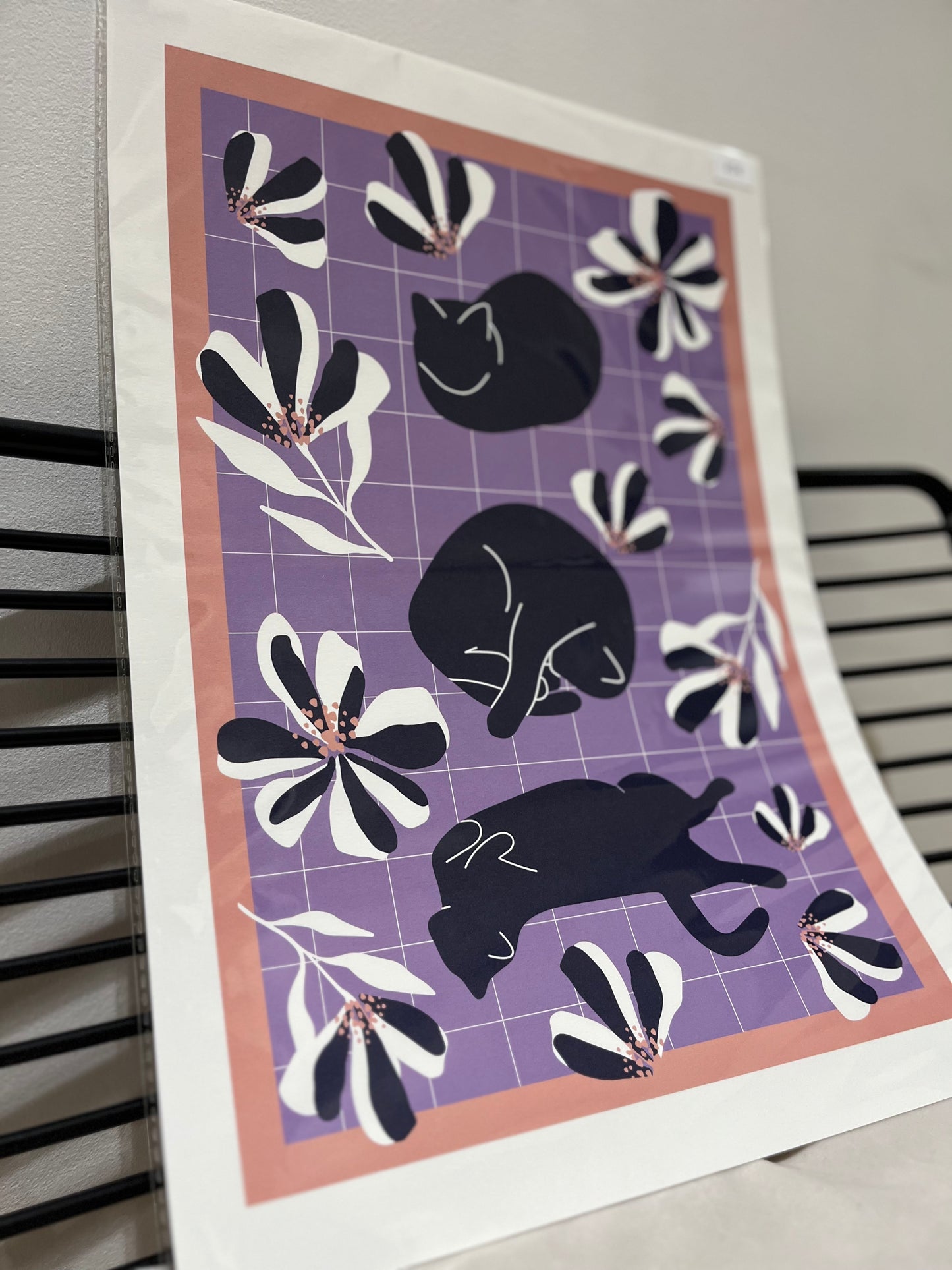 Affiche illustration A3 de l’Atelier ChatMallow
