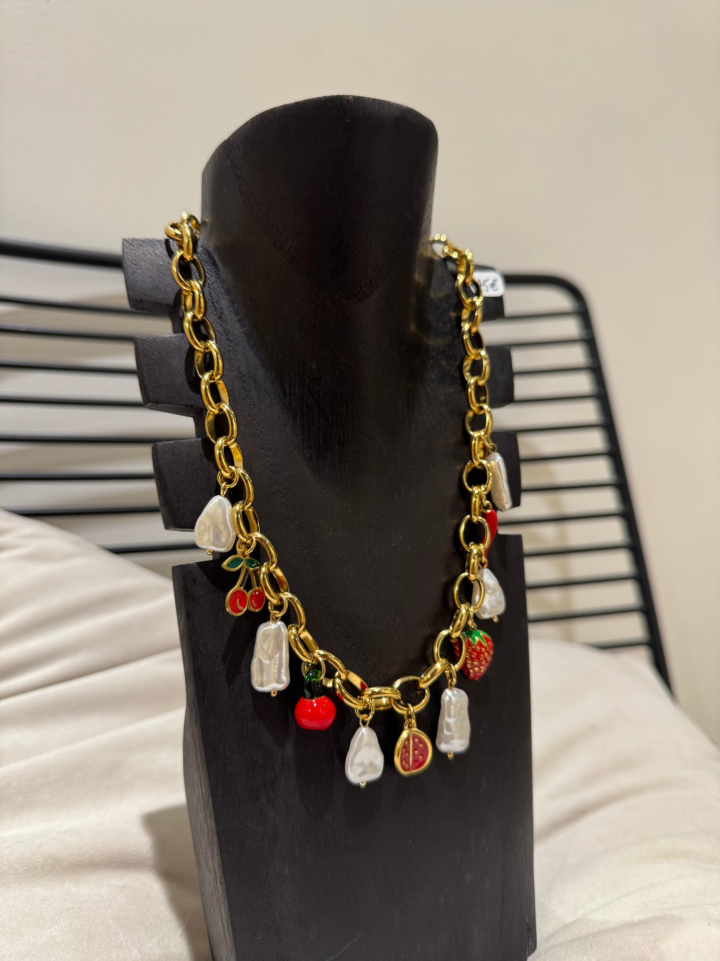Collier à breloques en acier inoxydable