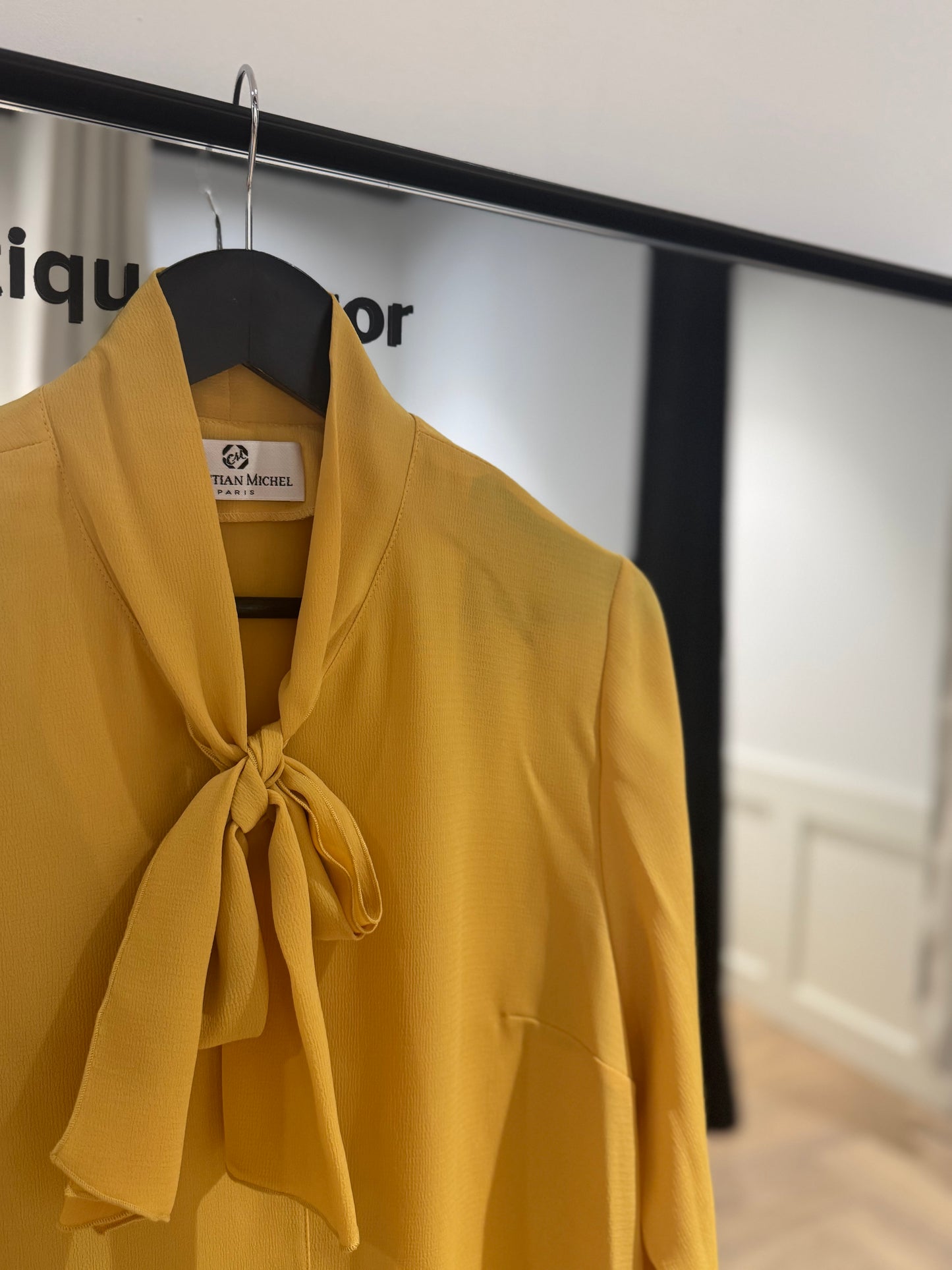 Blouse vintage jaune XXL